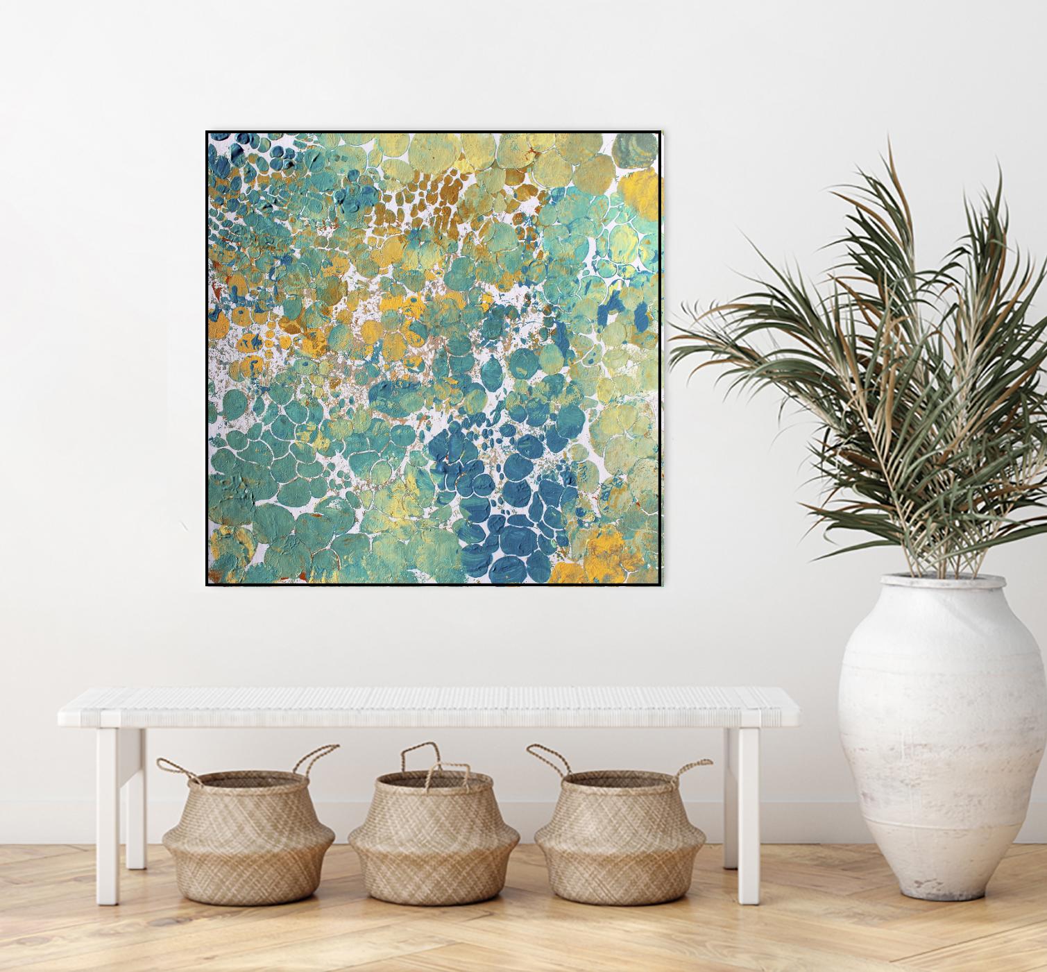 Textured by Irena Orlov on GIANT ART - yellow abstract