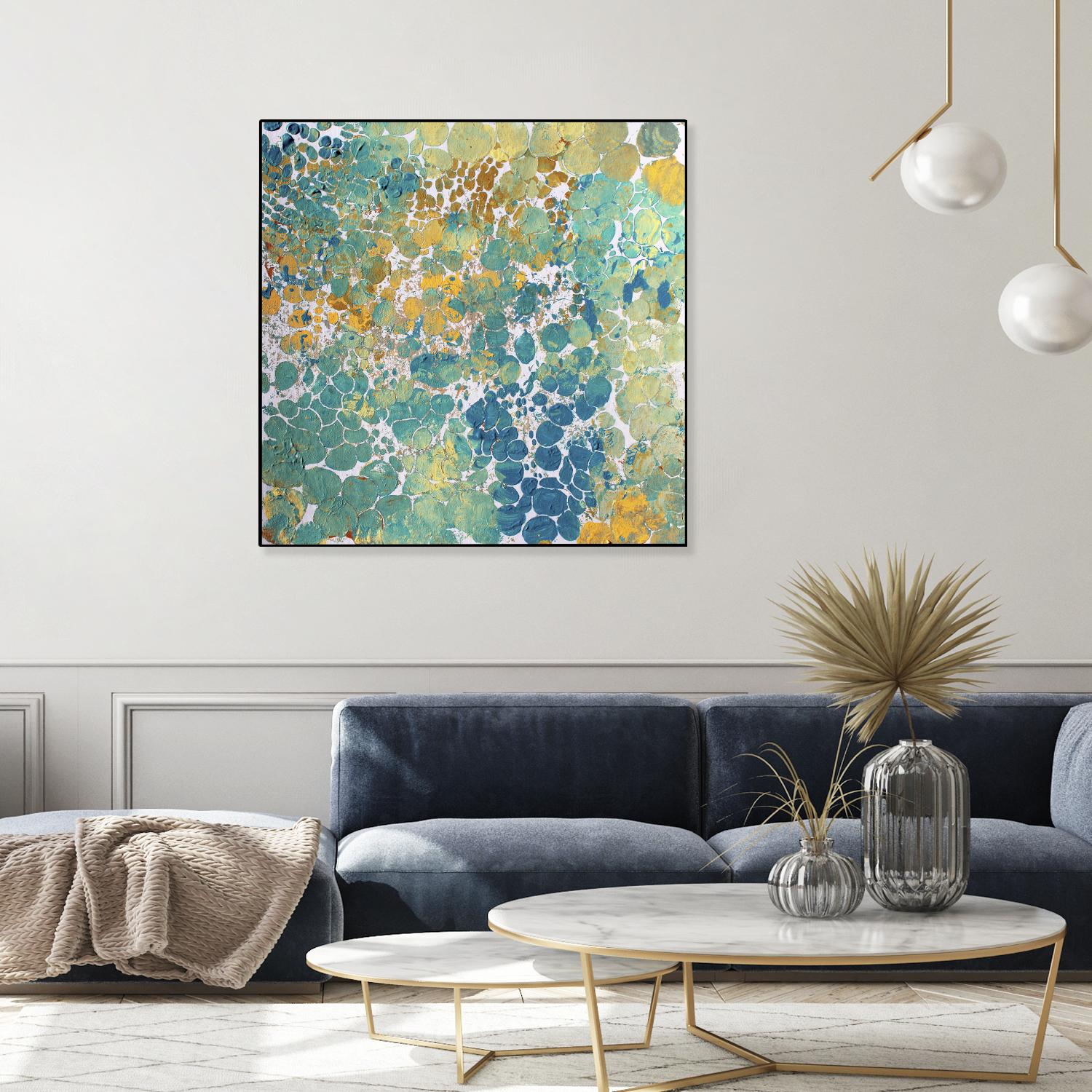 Textured by Irena Orlov on GIANT ART - yellow abstract