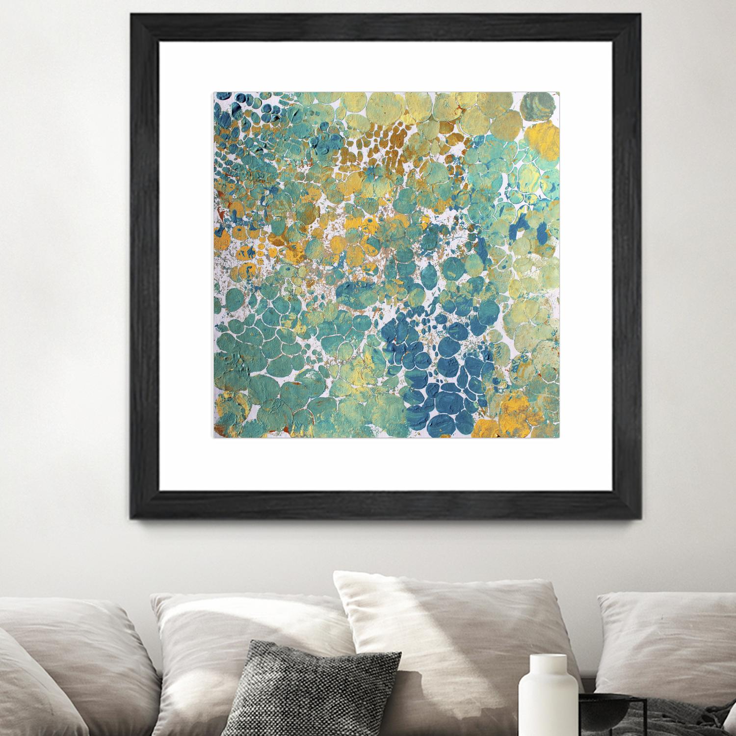 Textured by Irena Orlov on GIANT ART - yellow abstract