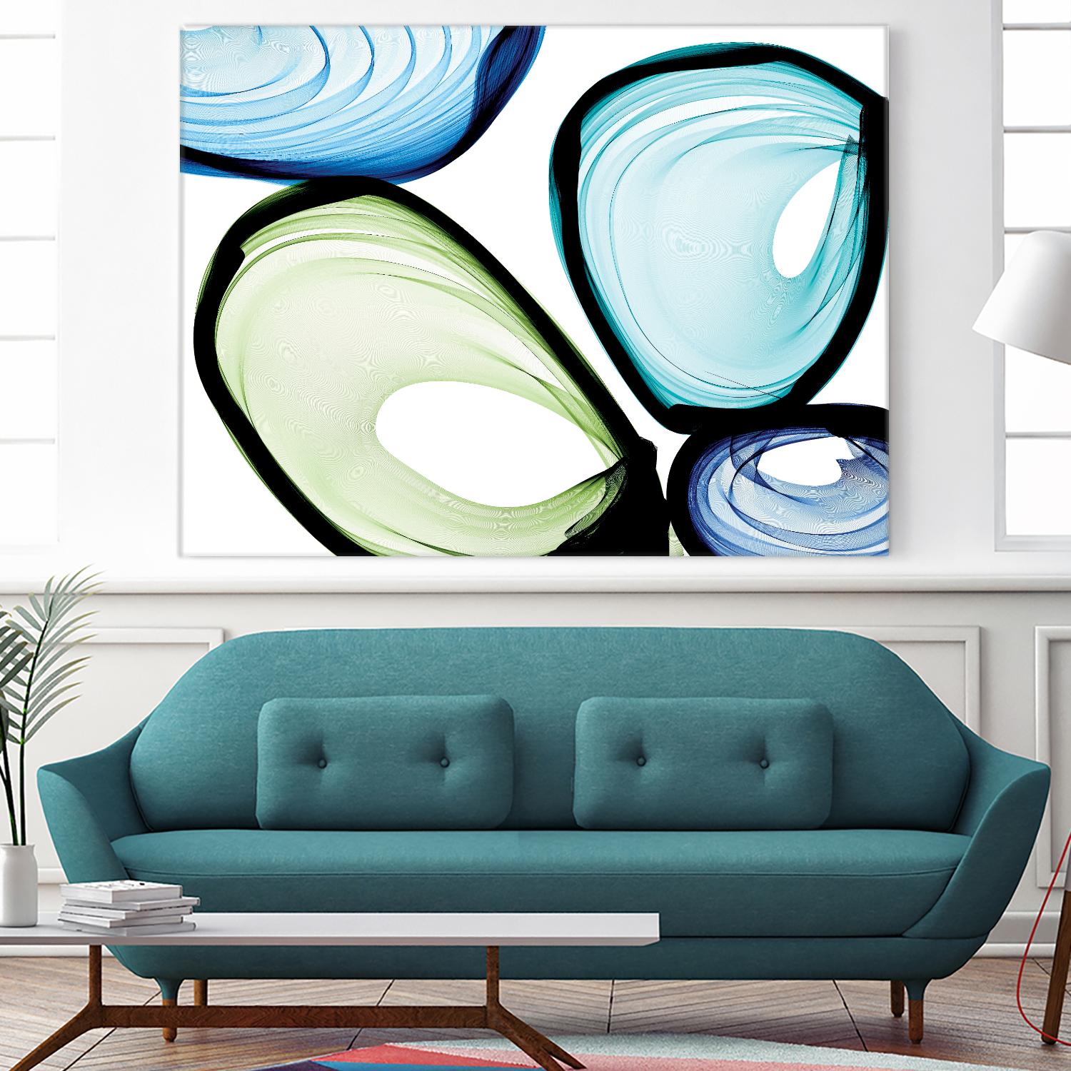 Only a Few VII by Irena Orlov on GIANT ART - turquoise abstract