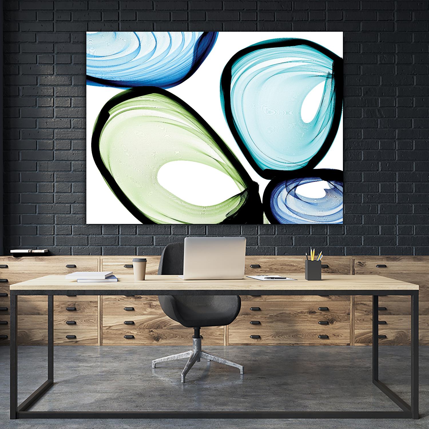 Only a Few VII by Irena Orlov on GIANT ART - turquoise abstract