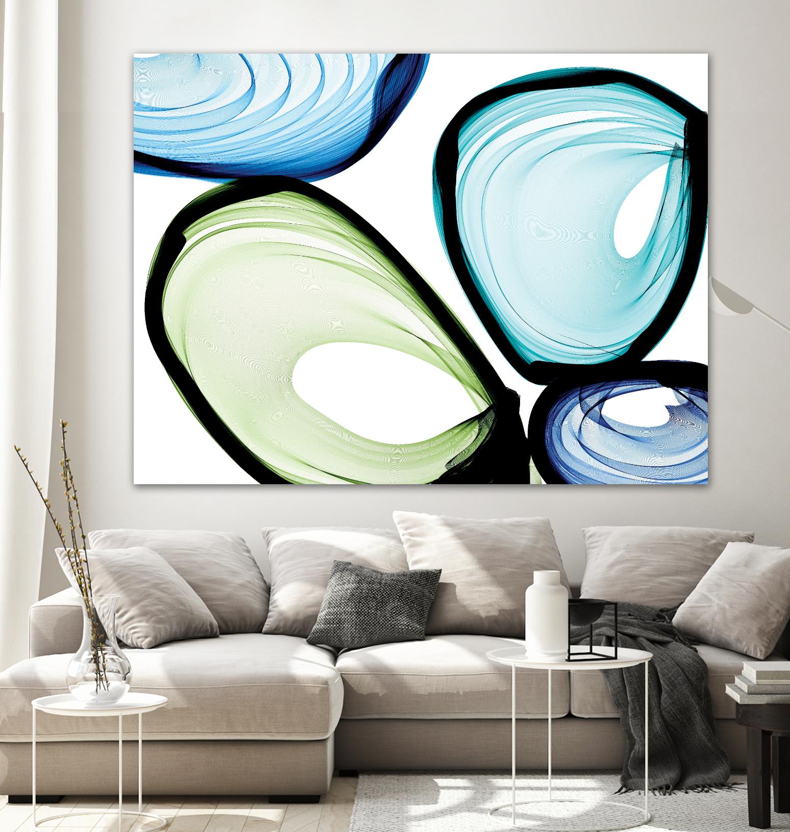Only a Few VII by Irena Orlov on GIANT ART - turquoise abstract