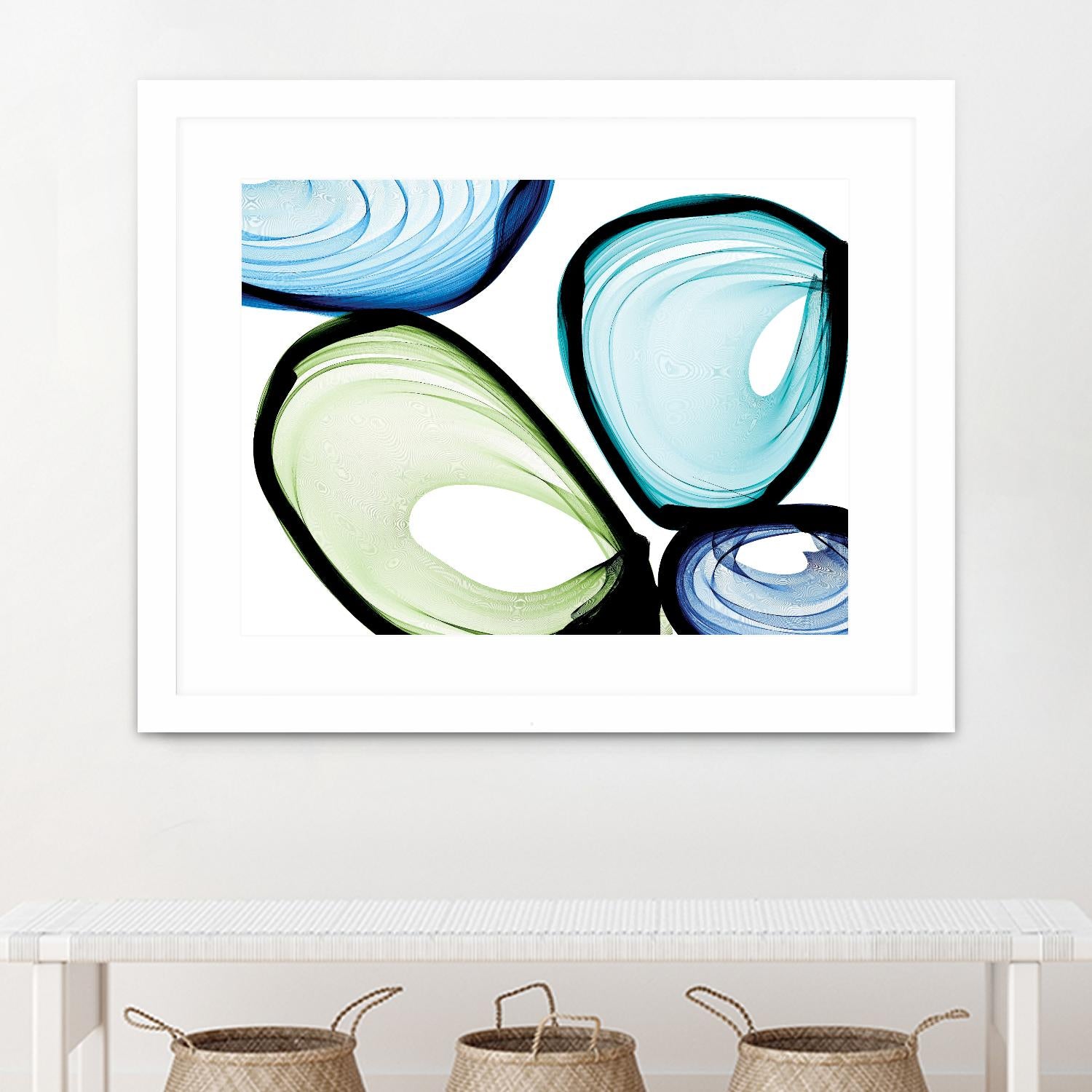 Only a Few VII by Irena Orlov on GIANT ART - turquoise abstract