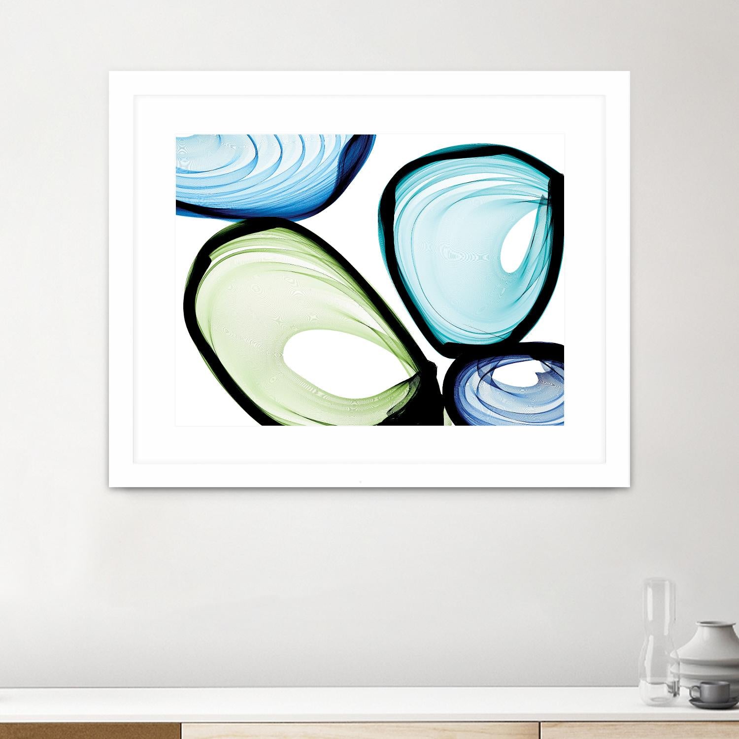 Only a Few VII by Irena Orlov on GIANT ART - turquoise abstract