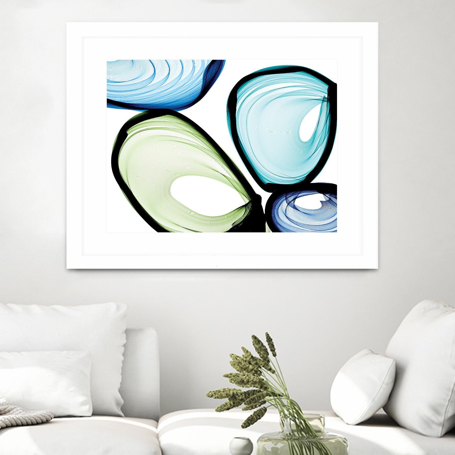 Only a Few VII by Irena Orlov on GIANT ART - turquoise abstract
