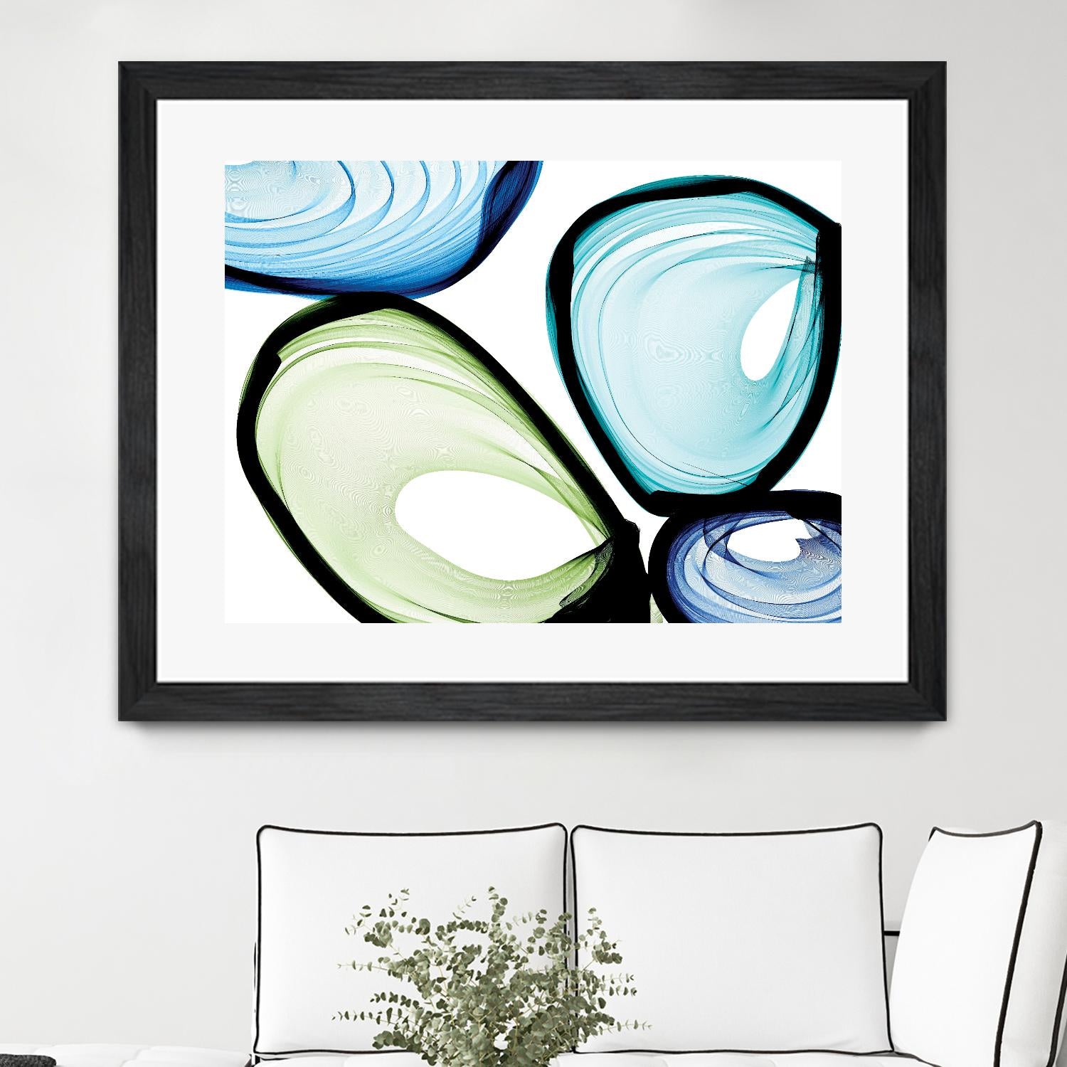 Only a Few VII by Irena Orlov on GIANT ART - turquoise abstract