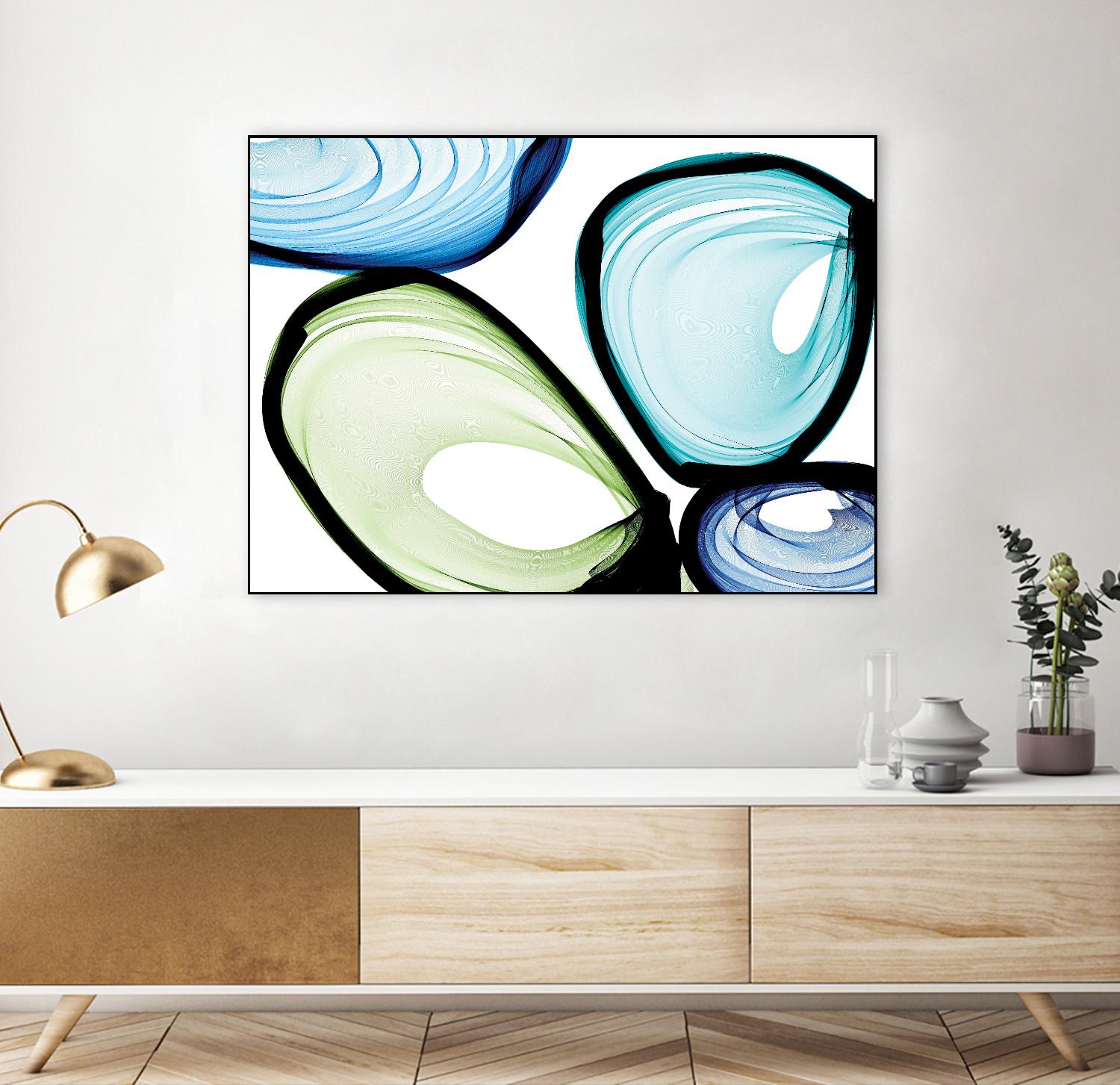 Only a Few VII by Irena Orlov on GIANT ART - turquoise abstract