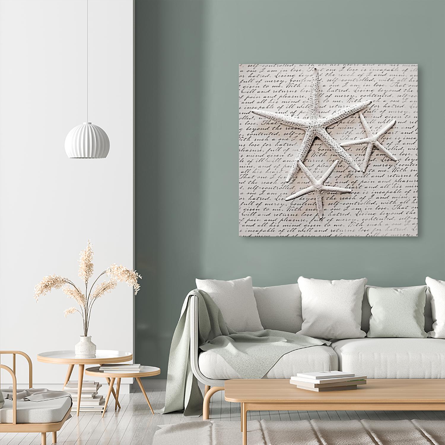 Little Treasures by Irena Orlov on GIANT ART - beige costal