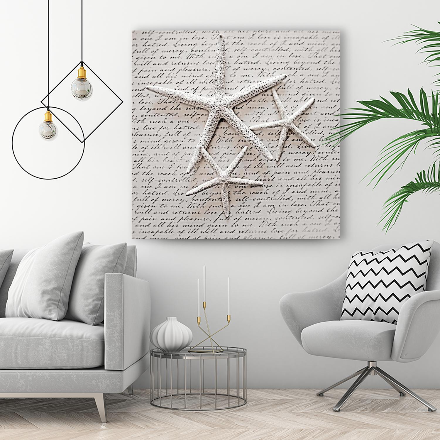 Little Treasures by Irena Orlov on GIANT ART - beige costal