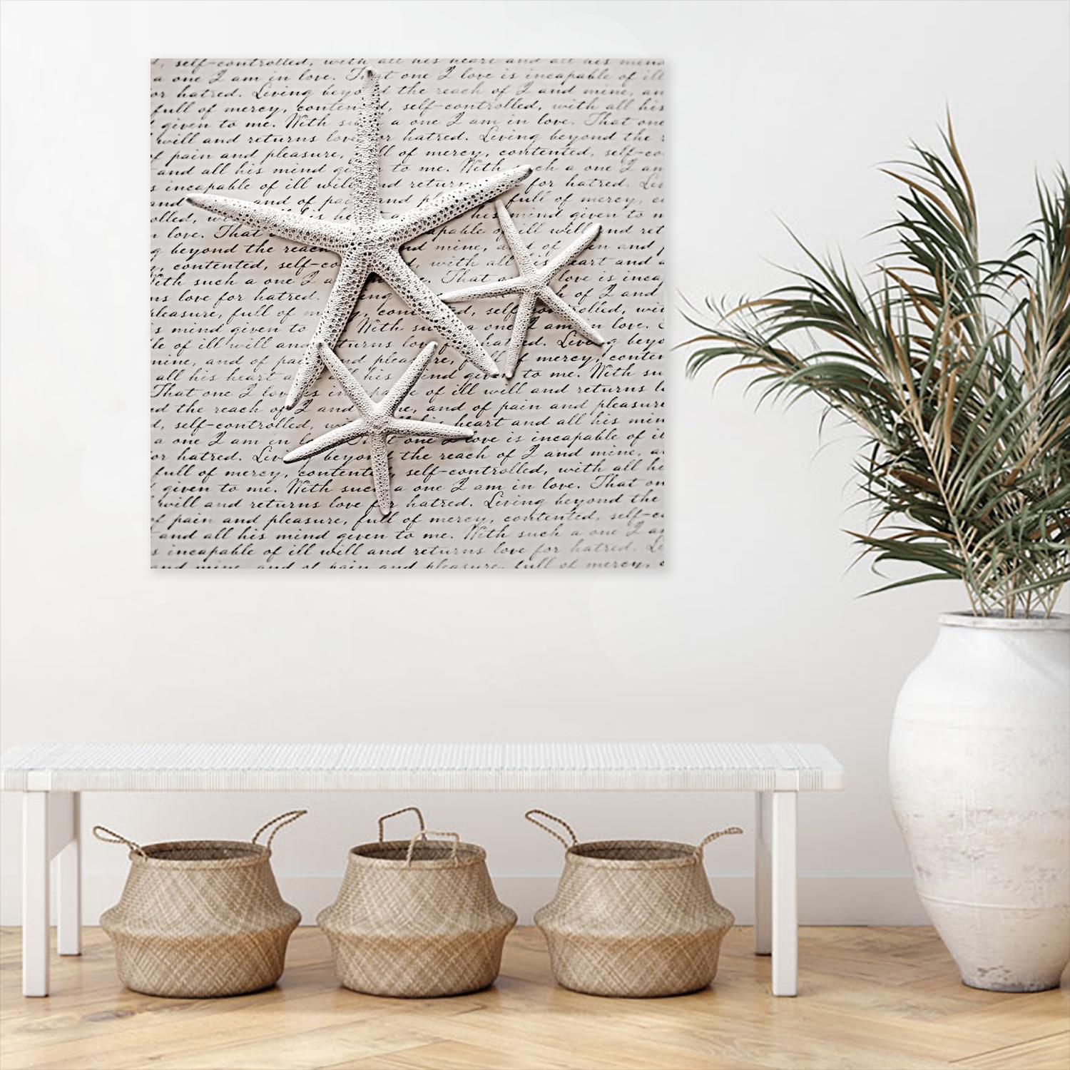 Little Treasures by Irena Orlov on GIANT ART - beige costal