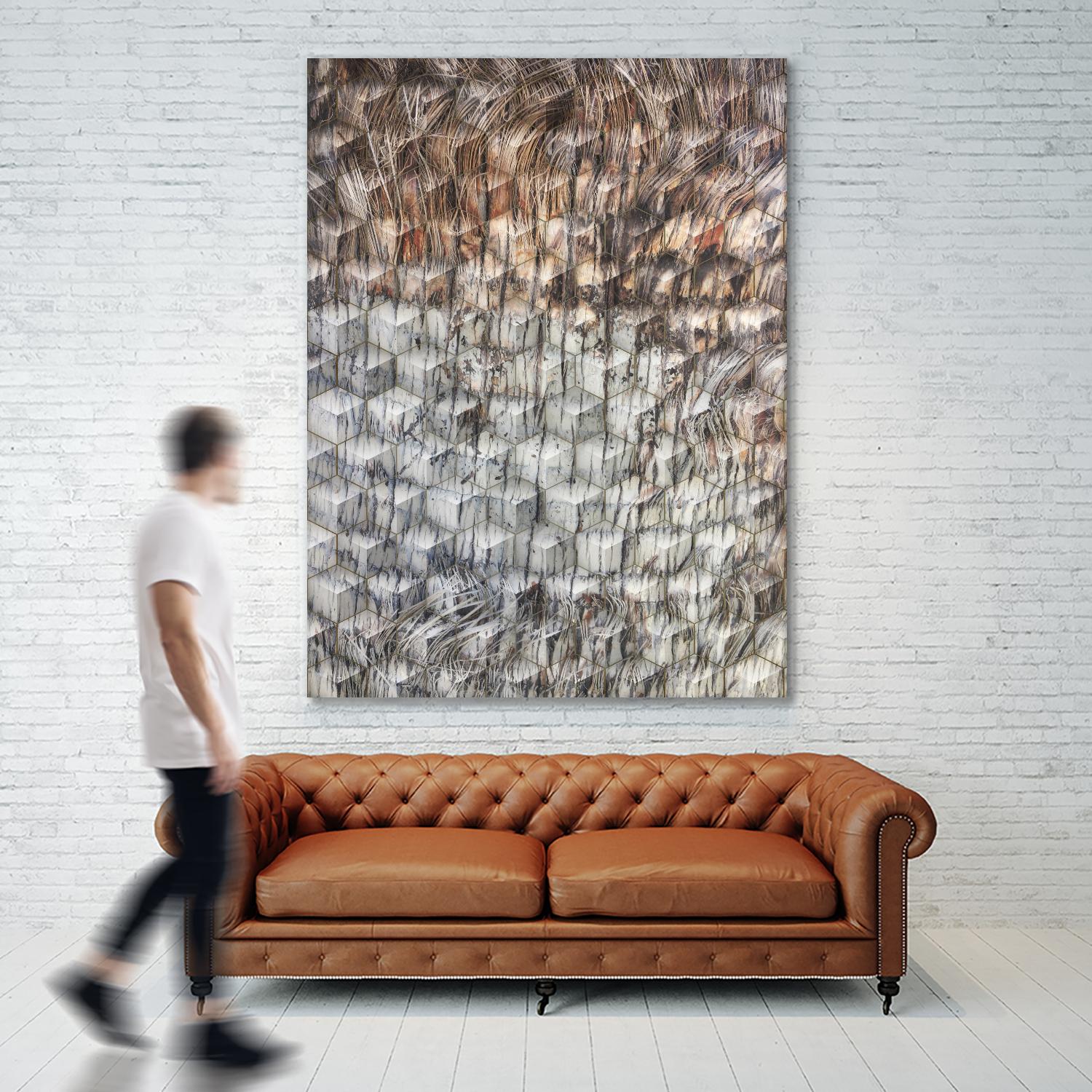 Geometric Shapes by Irena Orlov on GIANT ART - red abstract