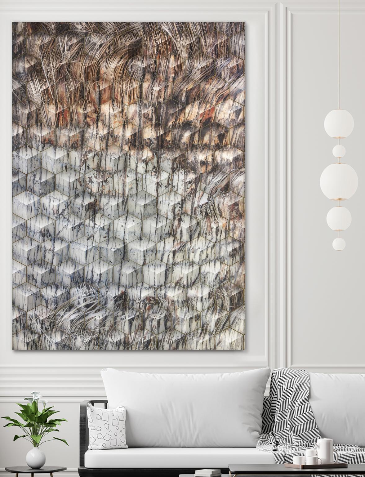 Geometric Shapes by Irena Orlov on GIANT ART - red abstract