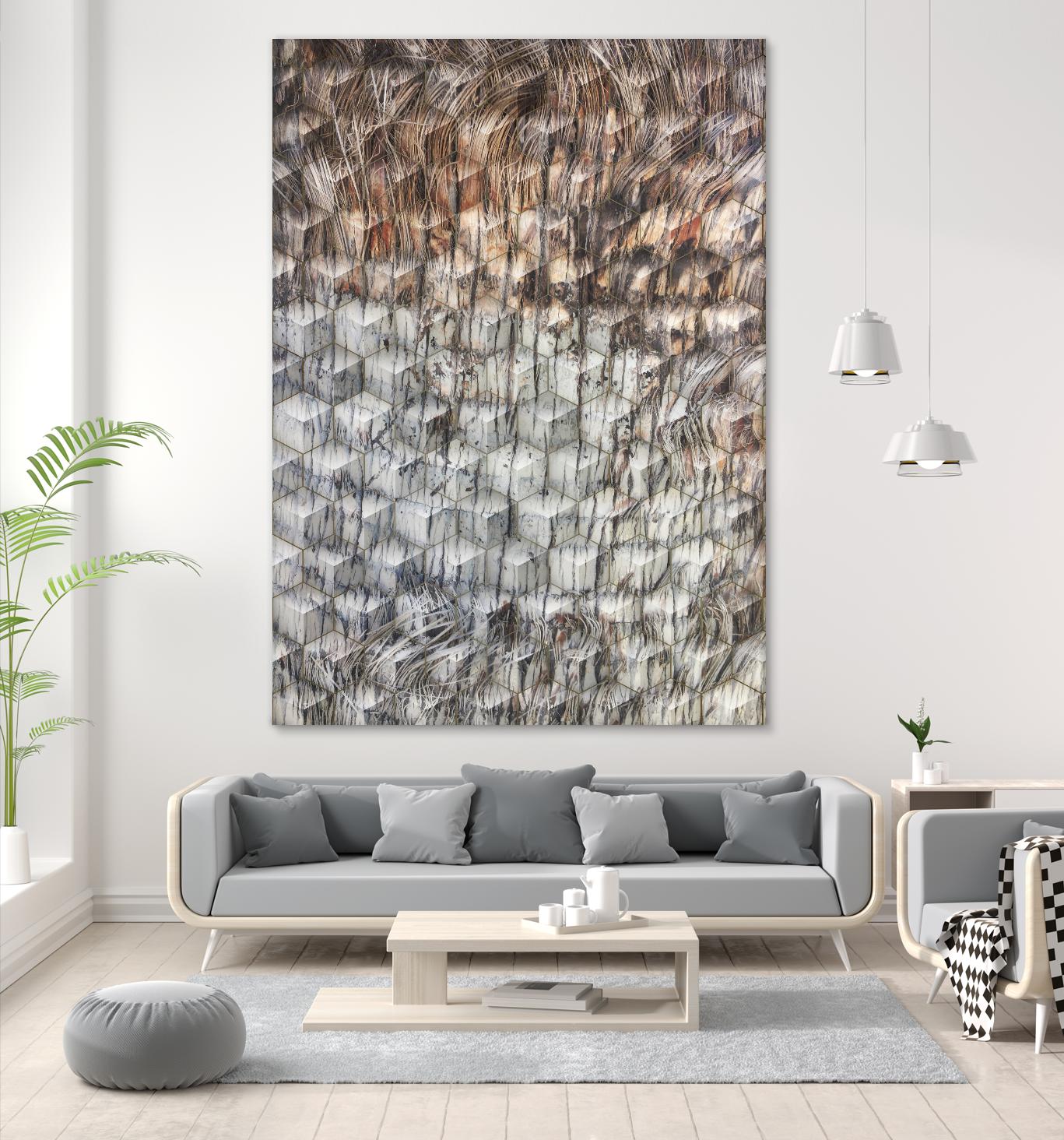 Geometric Shapes by Irena Orlov on GIANT ART - red abstract