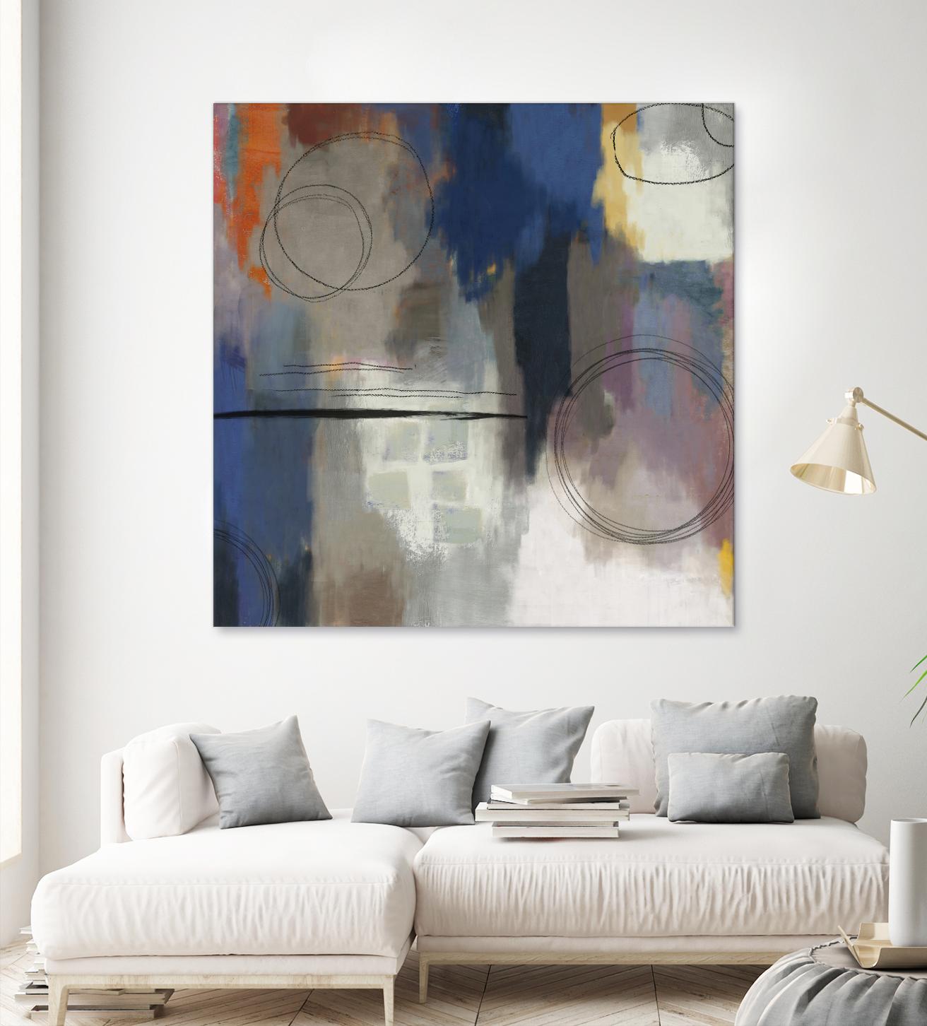 Indigo Touch II by PI Studio on GIANT ART - blue abstract