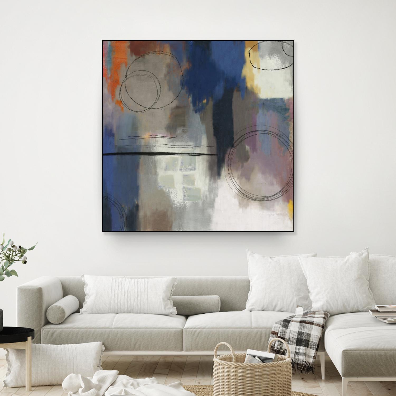 Indigo Touch II by PI Studio on GIANT ART - blue abstract