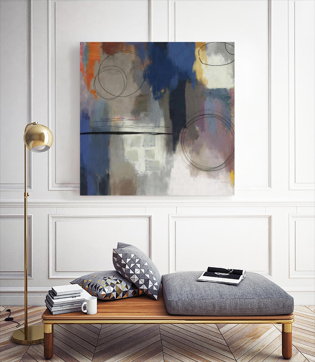 Indigo Touch II by PI Studio on GIANT ART - blue abstract