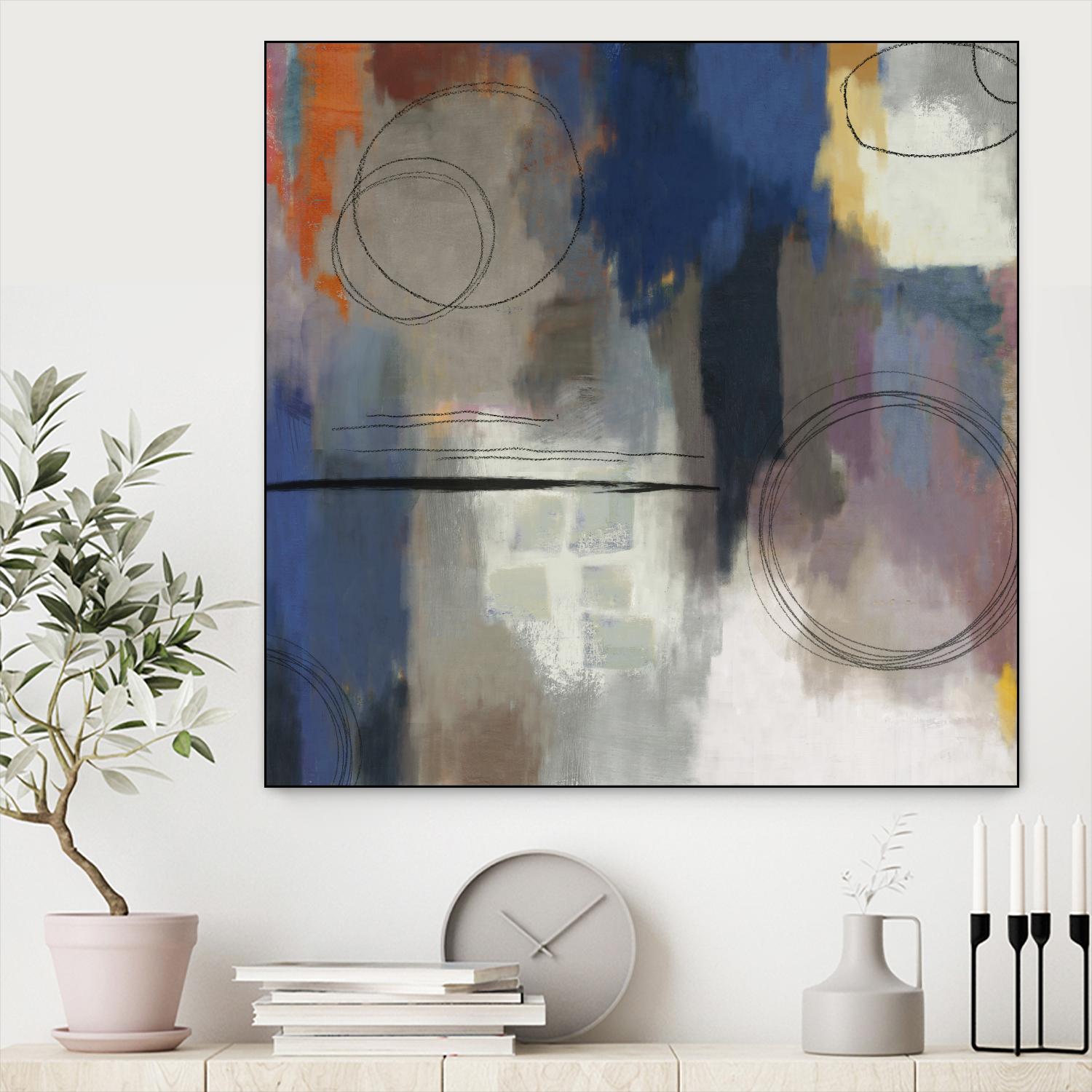 Indigo Touch II by PI Studio on GIANT ART - blue abstract