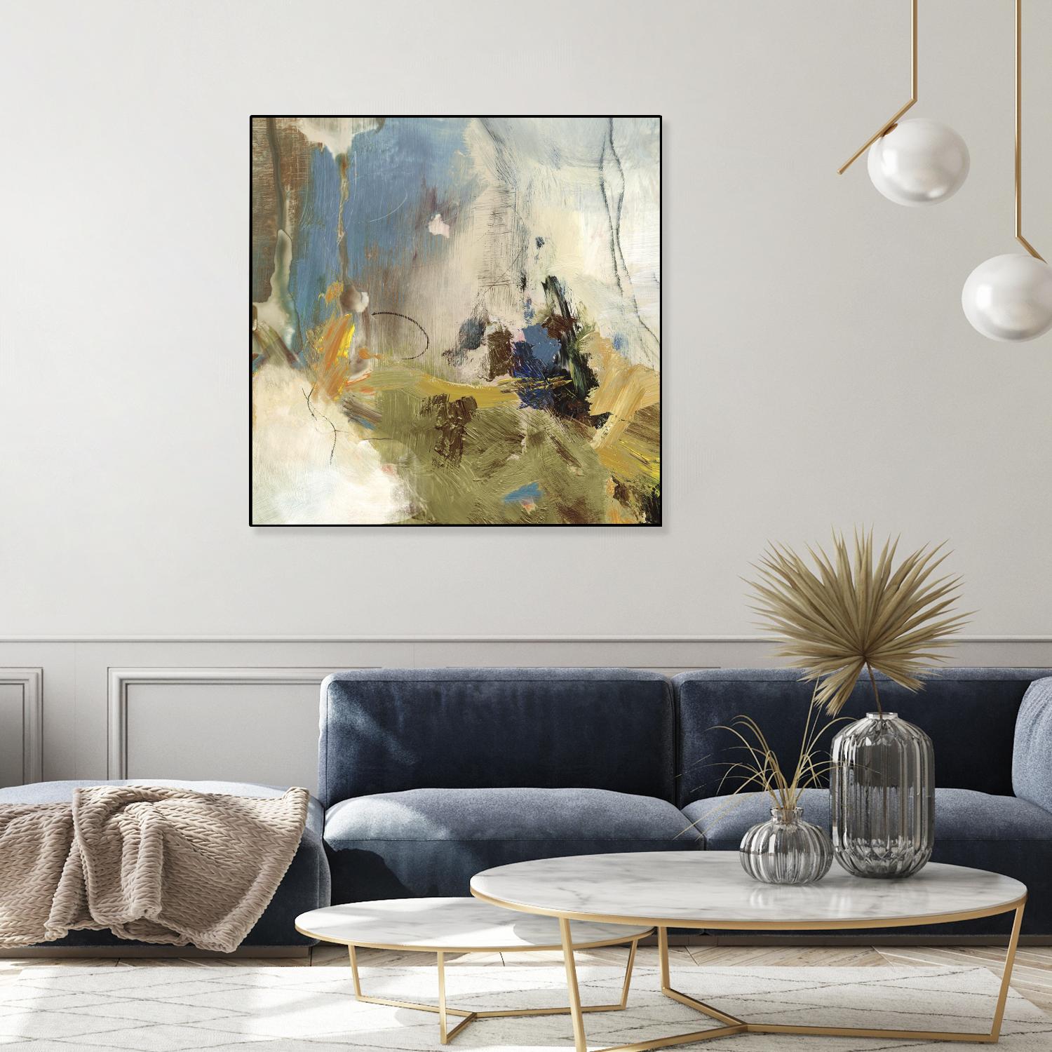 Crashing Waves I by PI Studio on GIANT ART - blue abstract