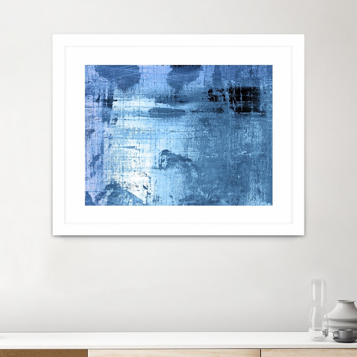 Bleu by PI Studio on GIANT ART - black abstract