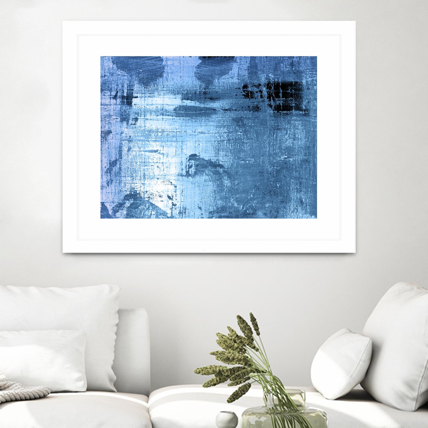 Bleu by PI Studio on GIANT ART - black abstract