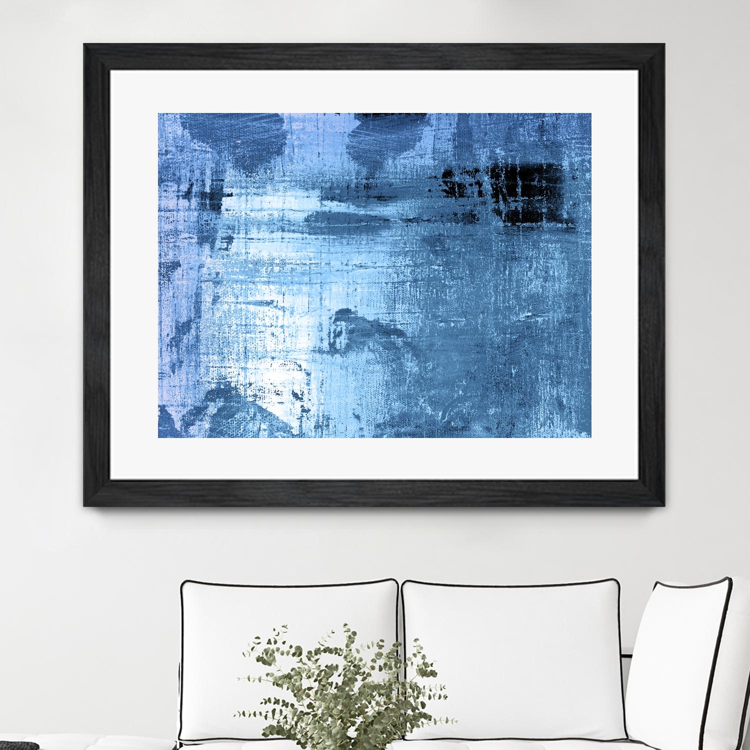 Bleu by PI Studio on GIANT ART - black abstract