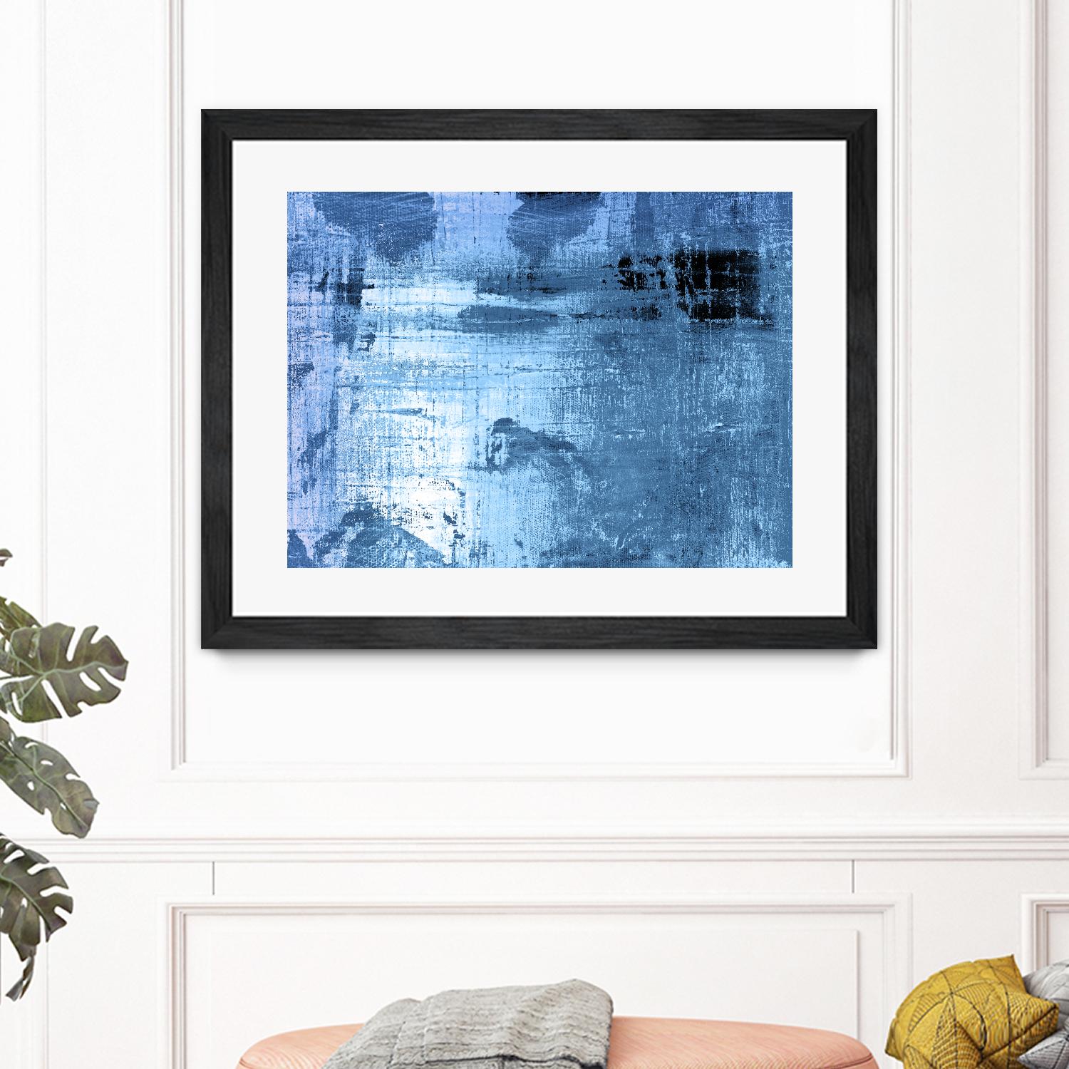 Bleu by PI Studio on GIANT ART - black abstract