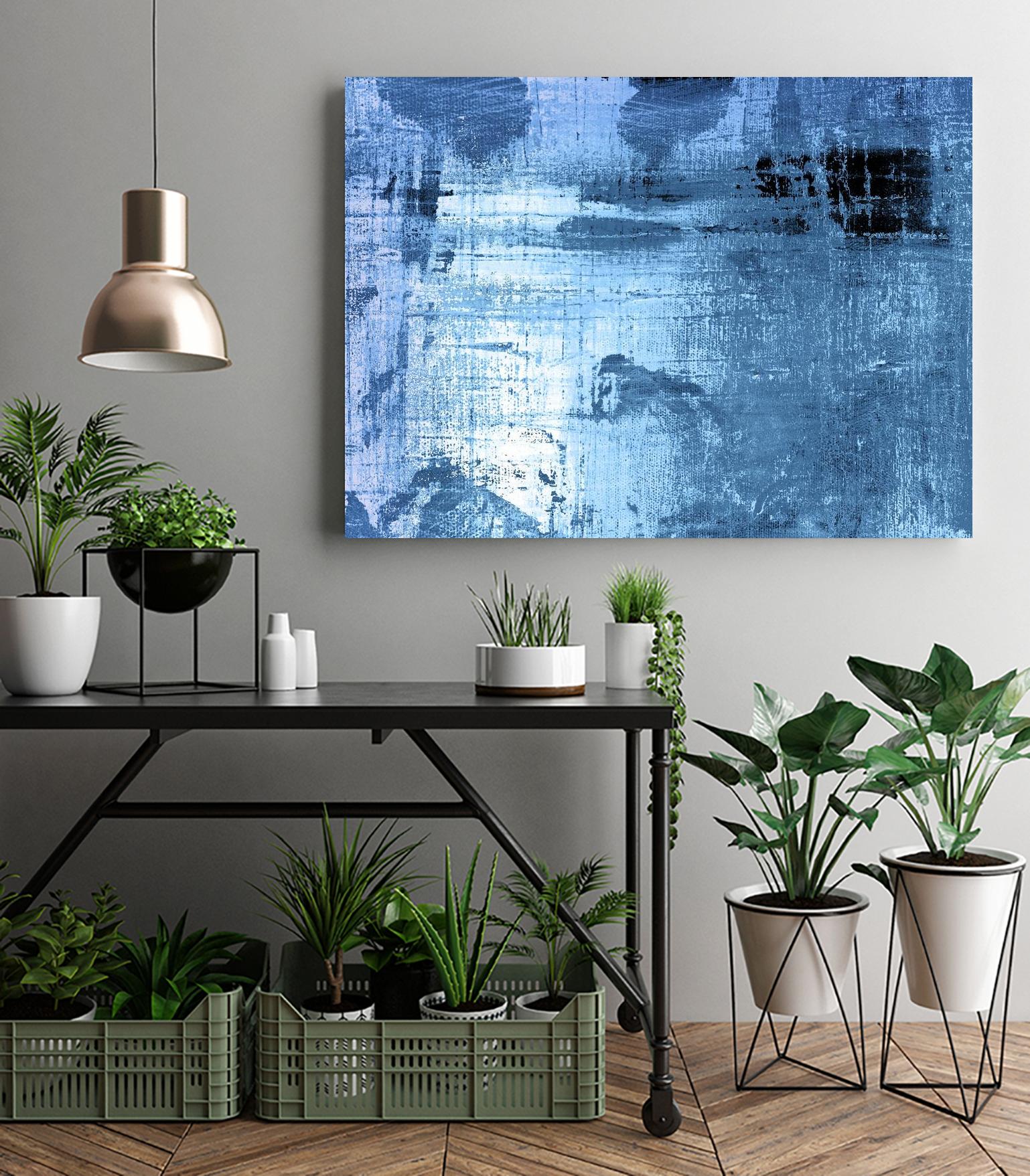 Bleu by PI Studio on GIANT ART - black abstract