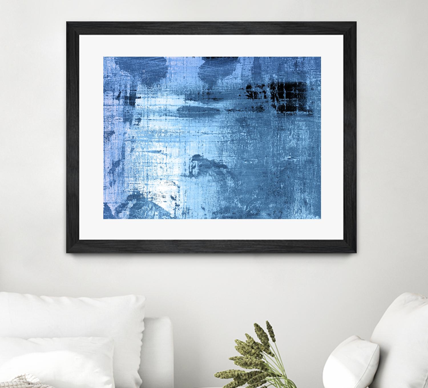 Bleu by PI Studio on GIANT ART - black abstract