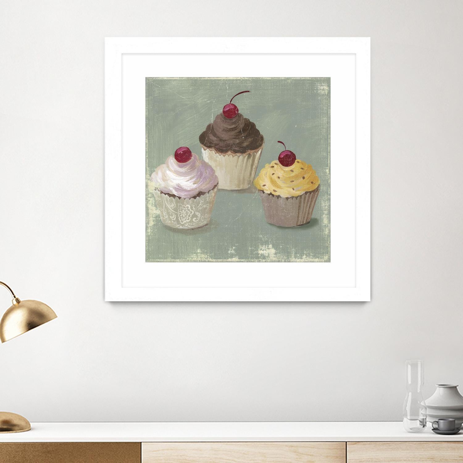 Cupcakes by PI Studio on GIANT ART - white fruit-food-drink