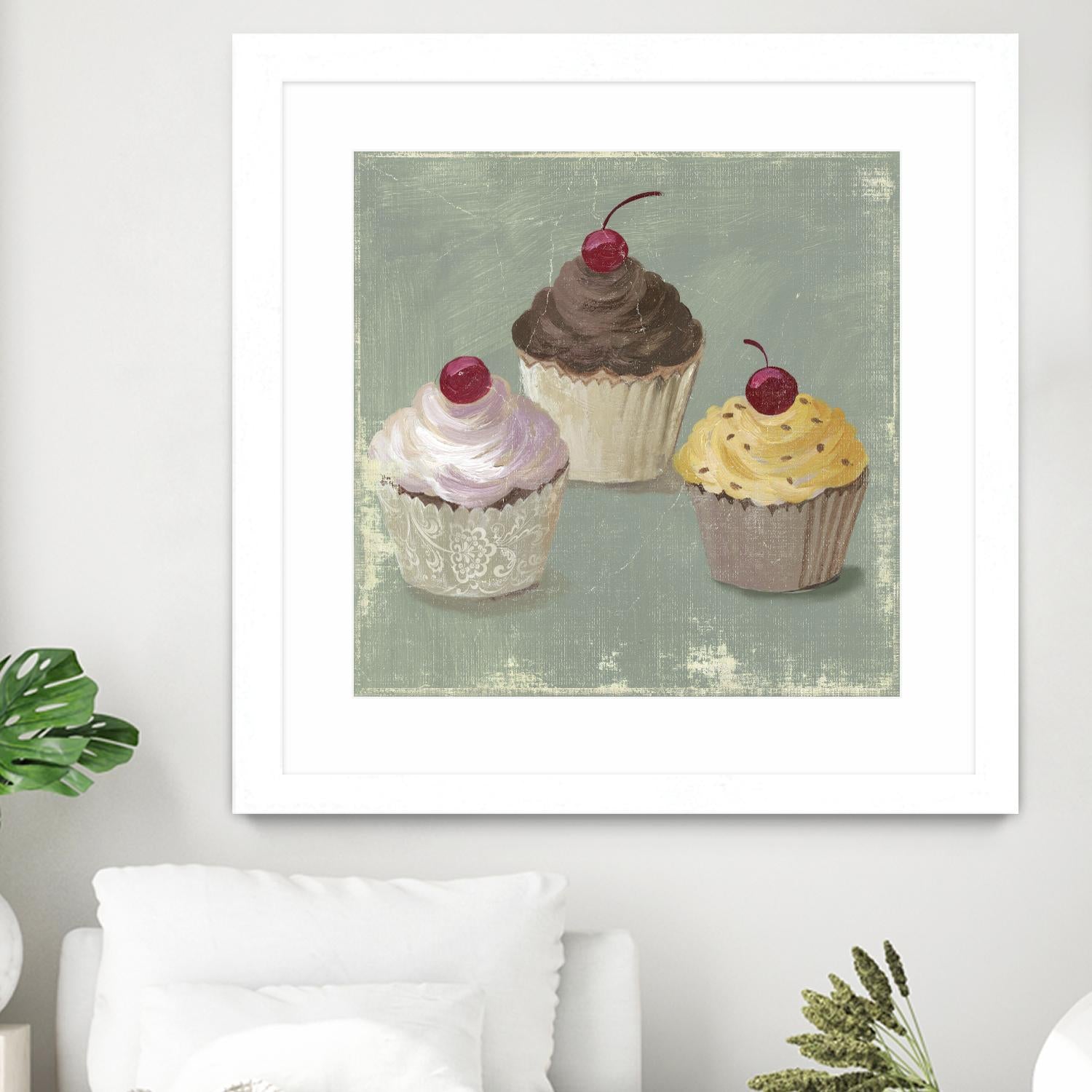 Cupcakes by PI Studio on GIANT ART - white fruit-food-drink