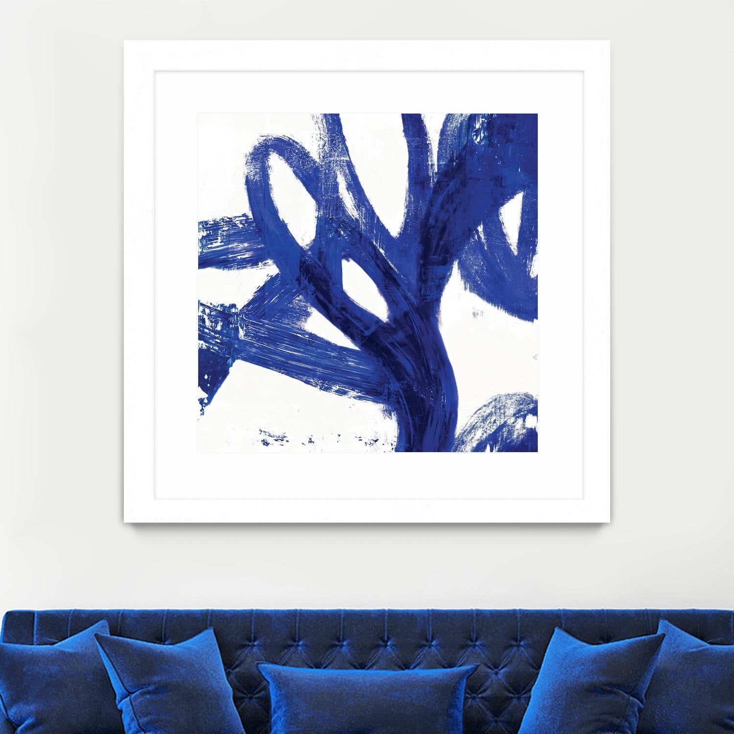 Tenderness Indigo by PI Galerie on GIANT ART - white abstract