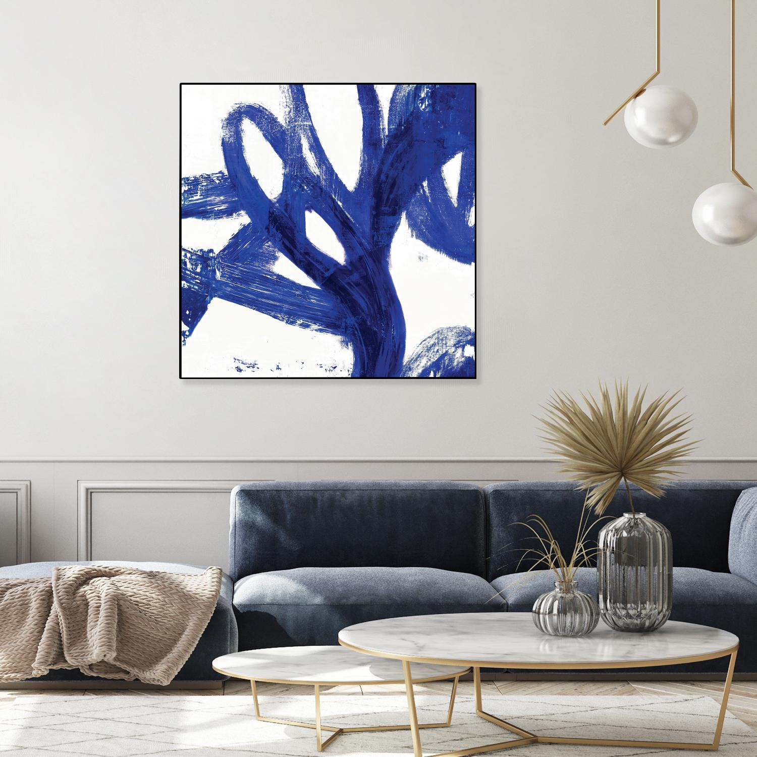 Tenderness Indigo by PI Galerie on GIANT ART - white abstract