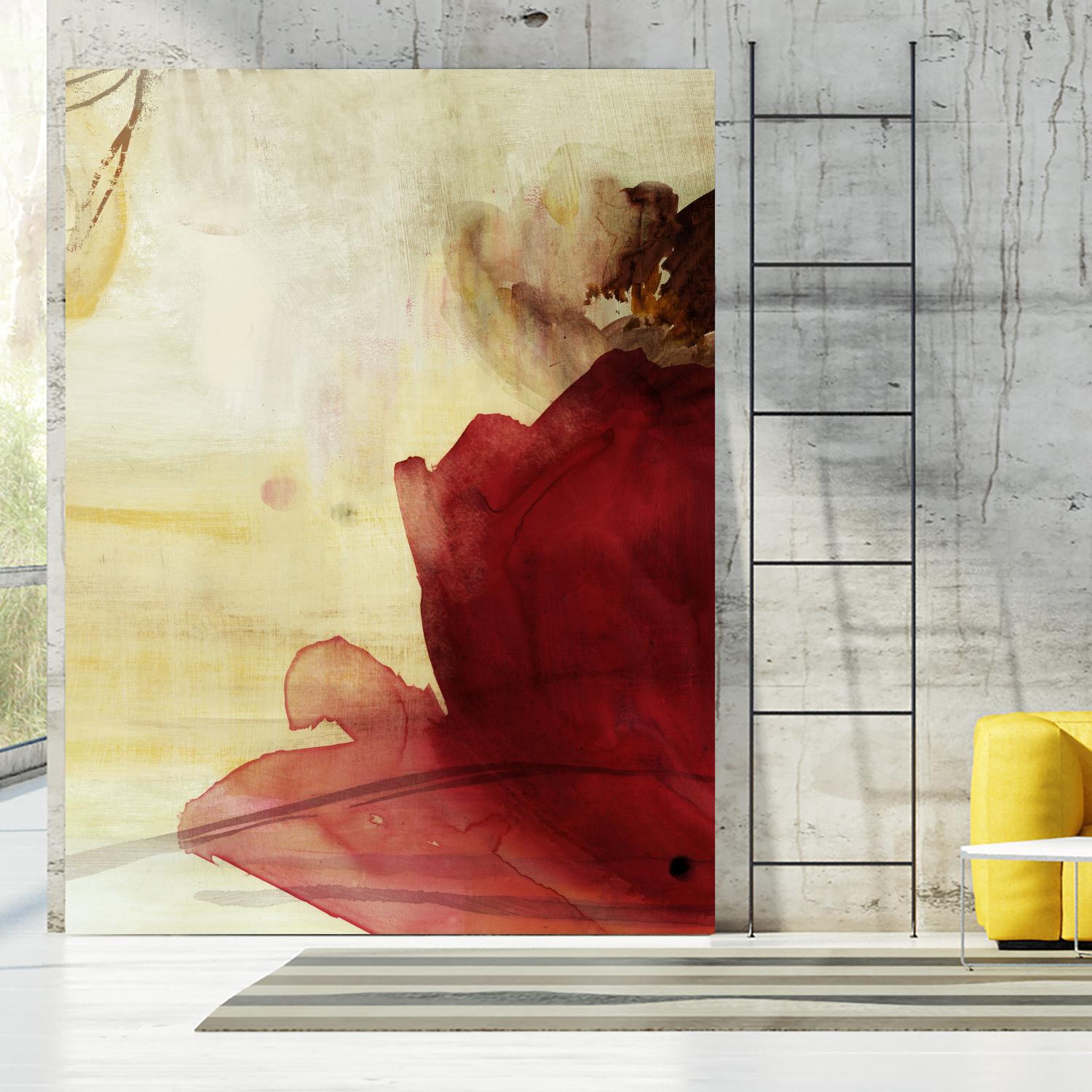Georgia I by PI Studio on GIANT ART - red floral
