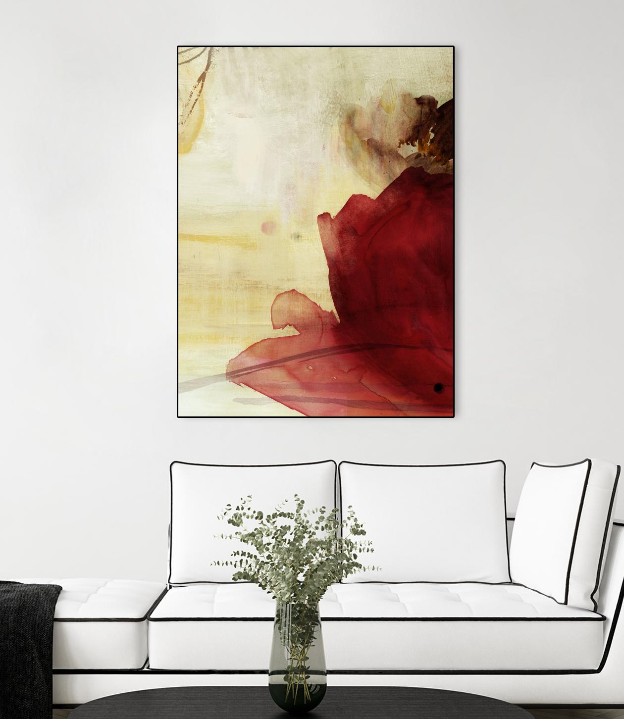 Georgia I by PI Studio on GIANT ART - red floral