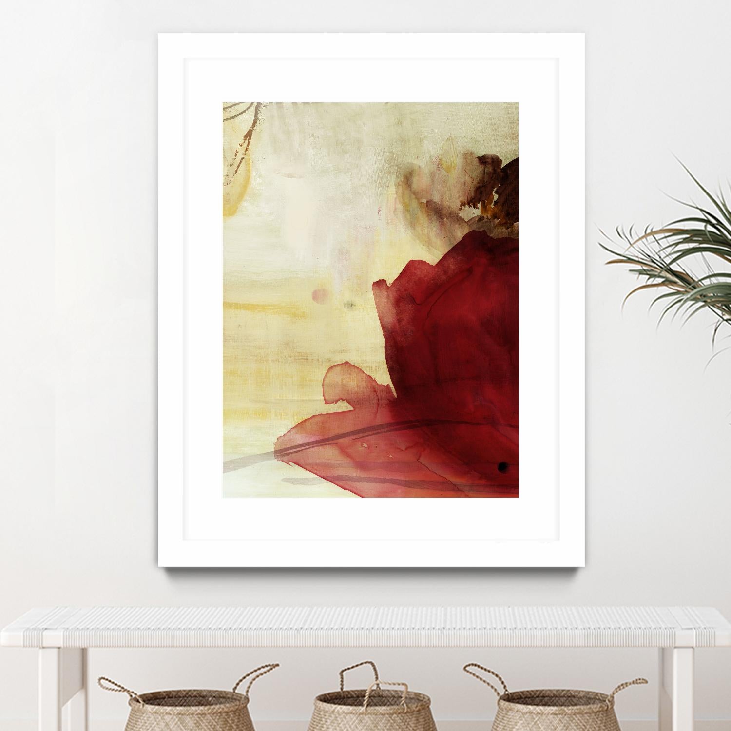 Georgia I by PI Studio on GIANT ART - red floral