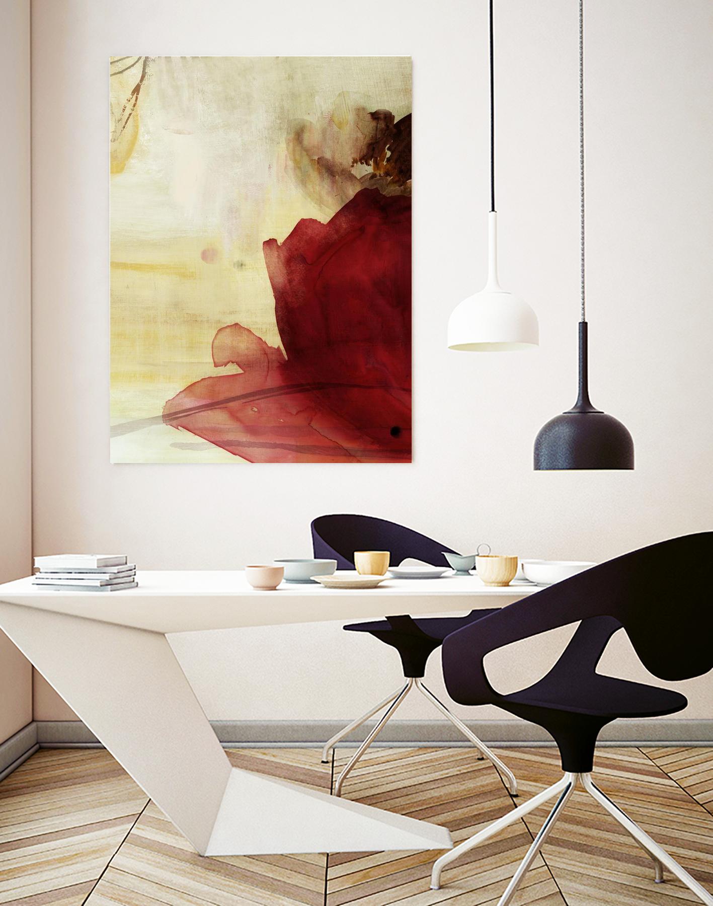 Georgia I by PI Studio on GIANT ART - red floral