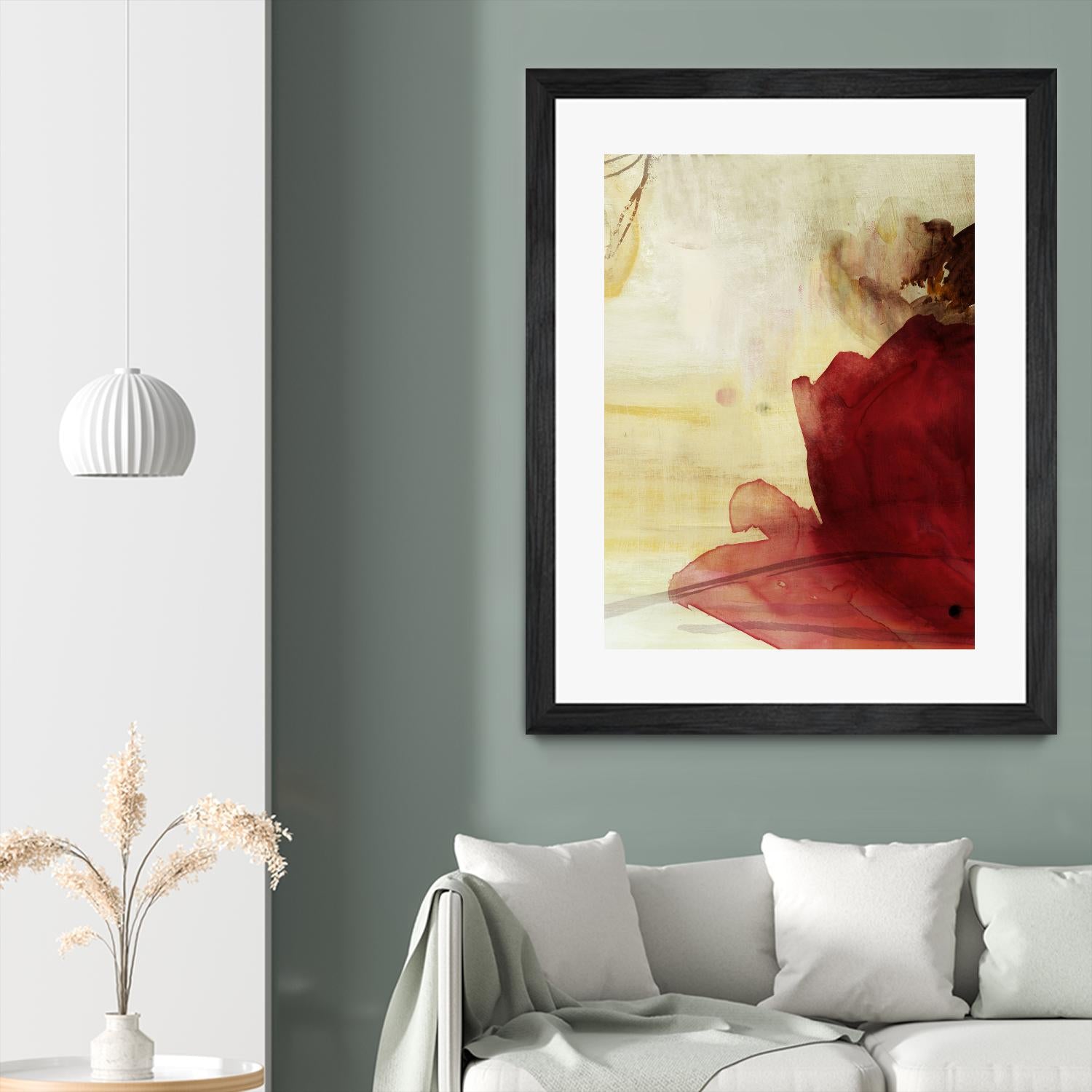 Georgia I by PI Studio on GIANT ART - red floral