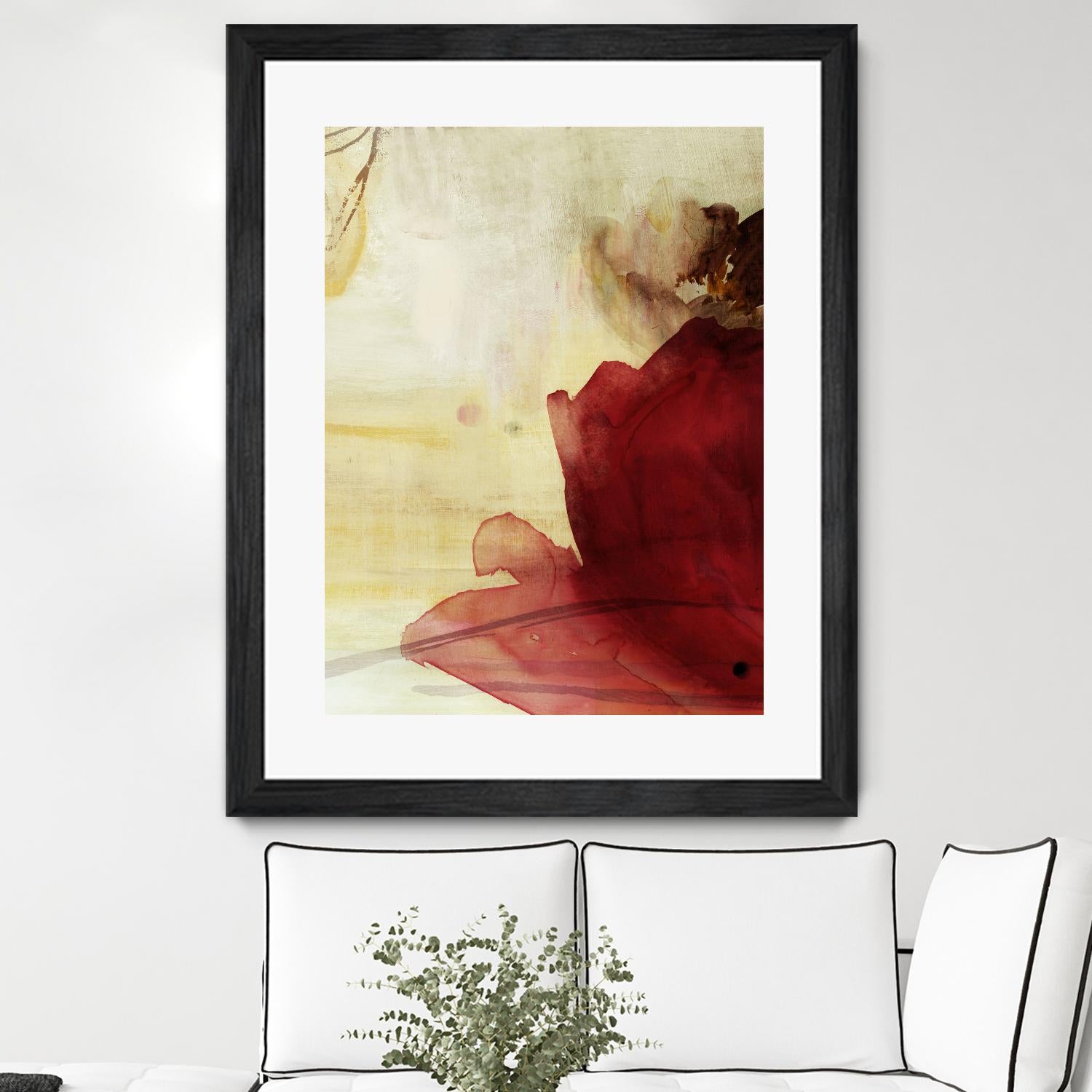 Georgia I by PI Studio on GIANT ART - red floral