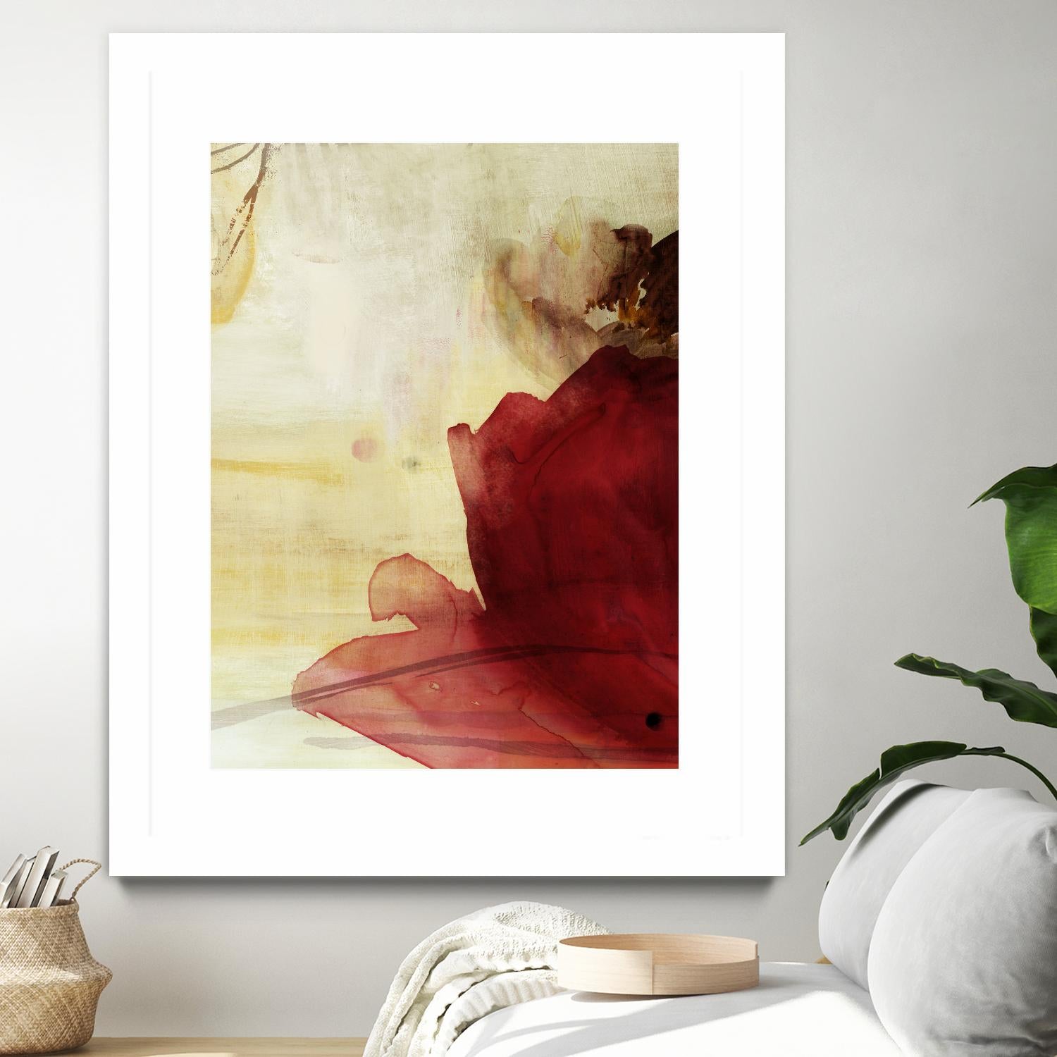 Georgia I by PI Studio on GIANT ART - red floral