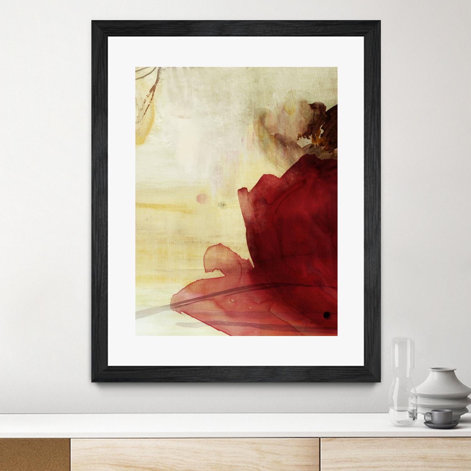 Georgia I by PI Studio on GIANT ART - red floral