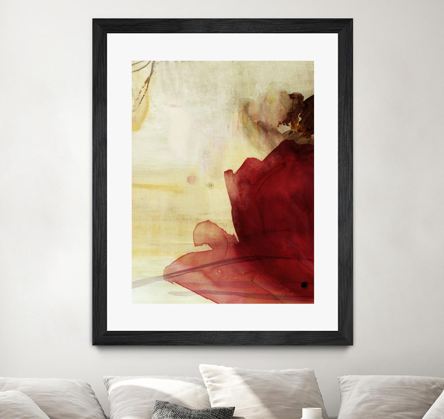 Georgia I by PI Studio on GIANT ART - red floral