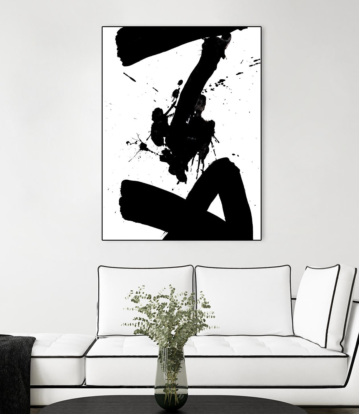 Ink Blot IV by PI Galerie on GIANT ART - white abstract