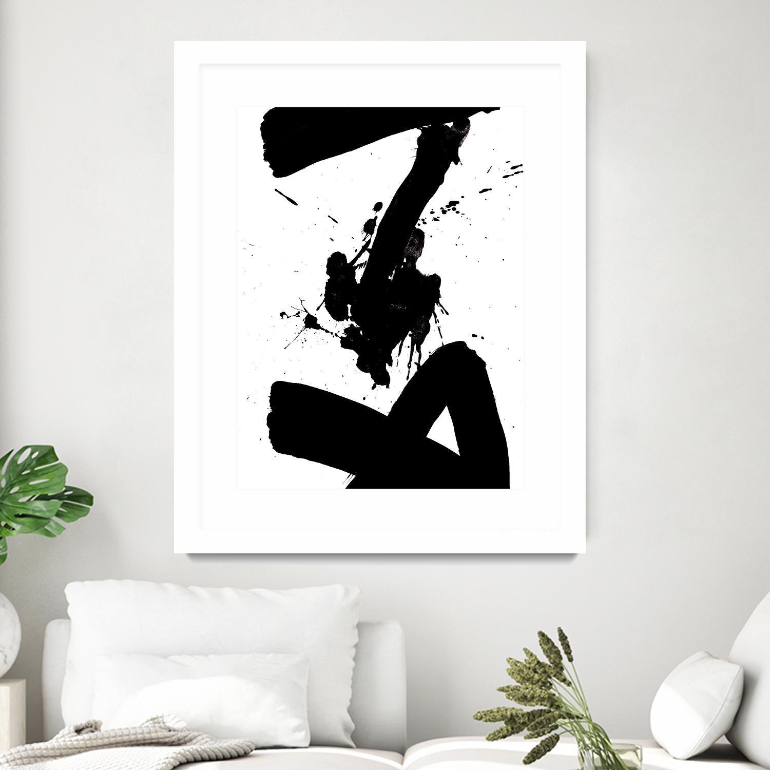 Ink Blot IV by PI Galerie on GIANT ART - white abstract