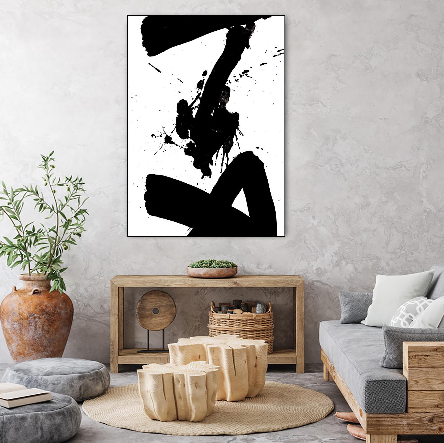 Ink Blot IV by PI Galerie on GIANT ART - white abstract
