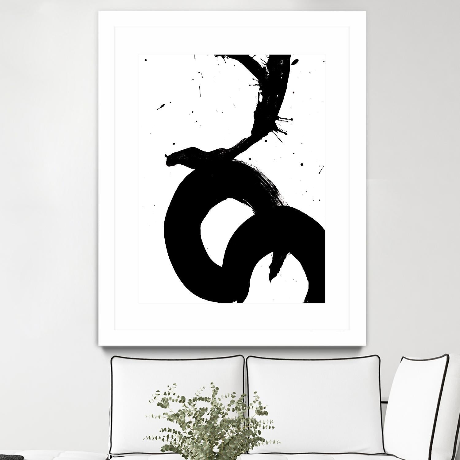 Ink Blot V by PI Galerie on GIANT ART - white abstract