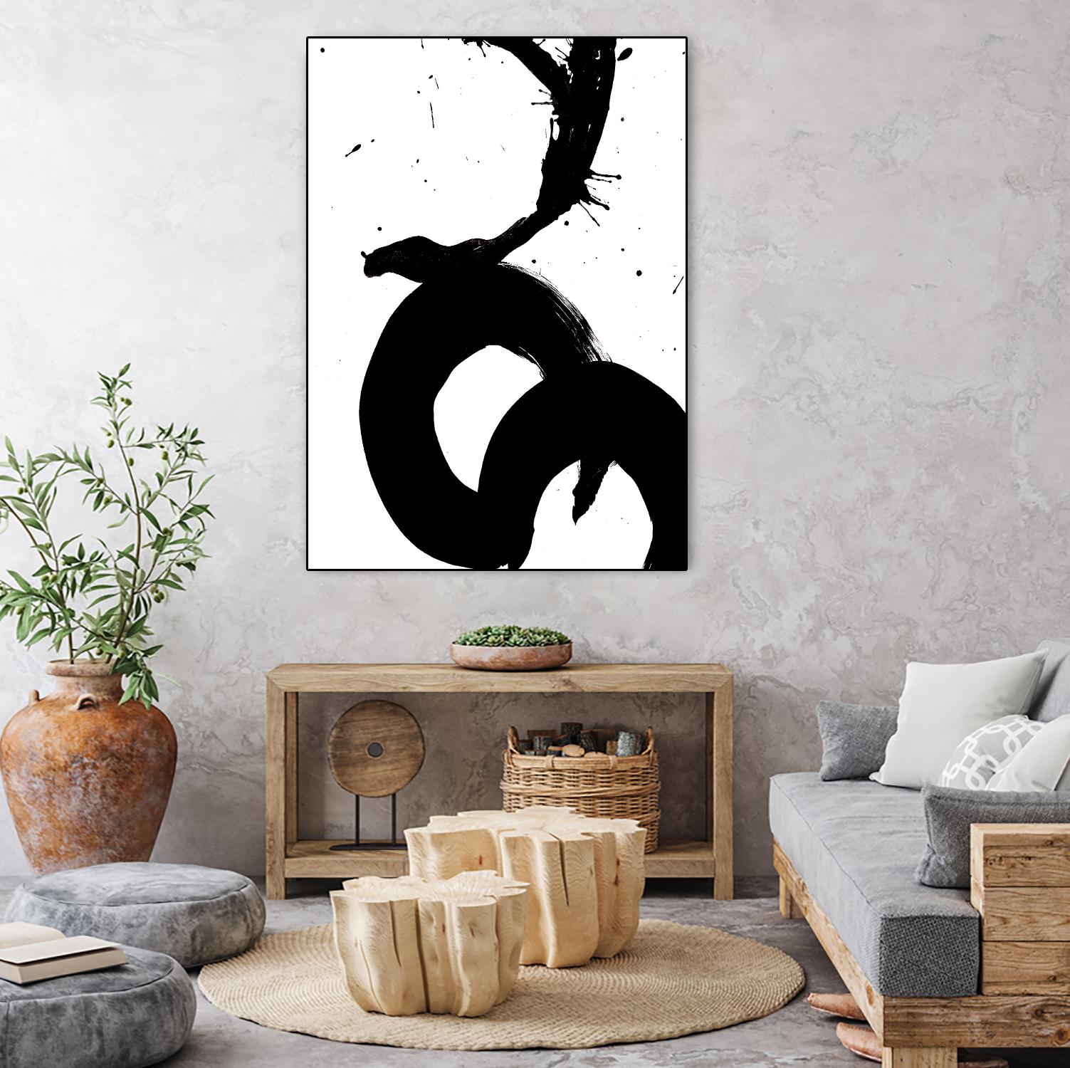 Ink Blot V by PI Galerie on GIANT ART - white abstract