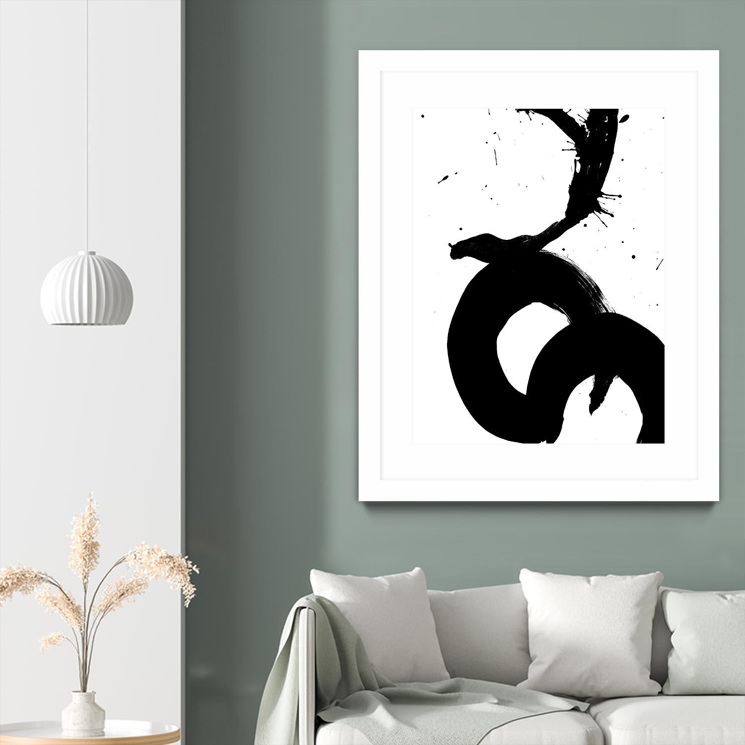 Ink Blot V by PI Galerie on GIANT ART - white abstract