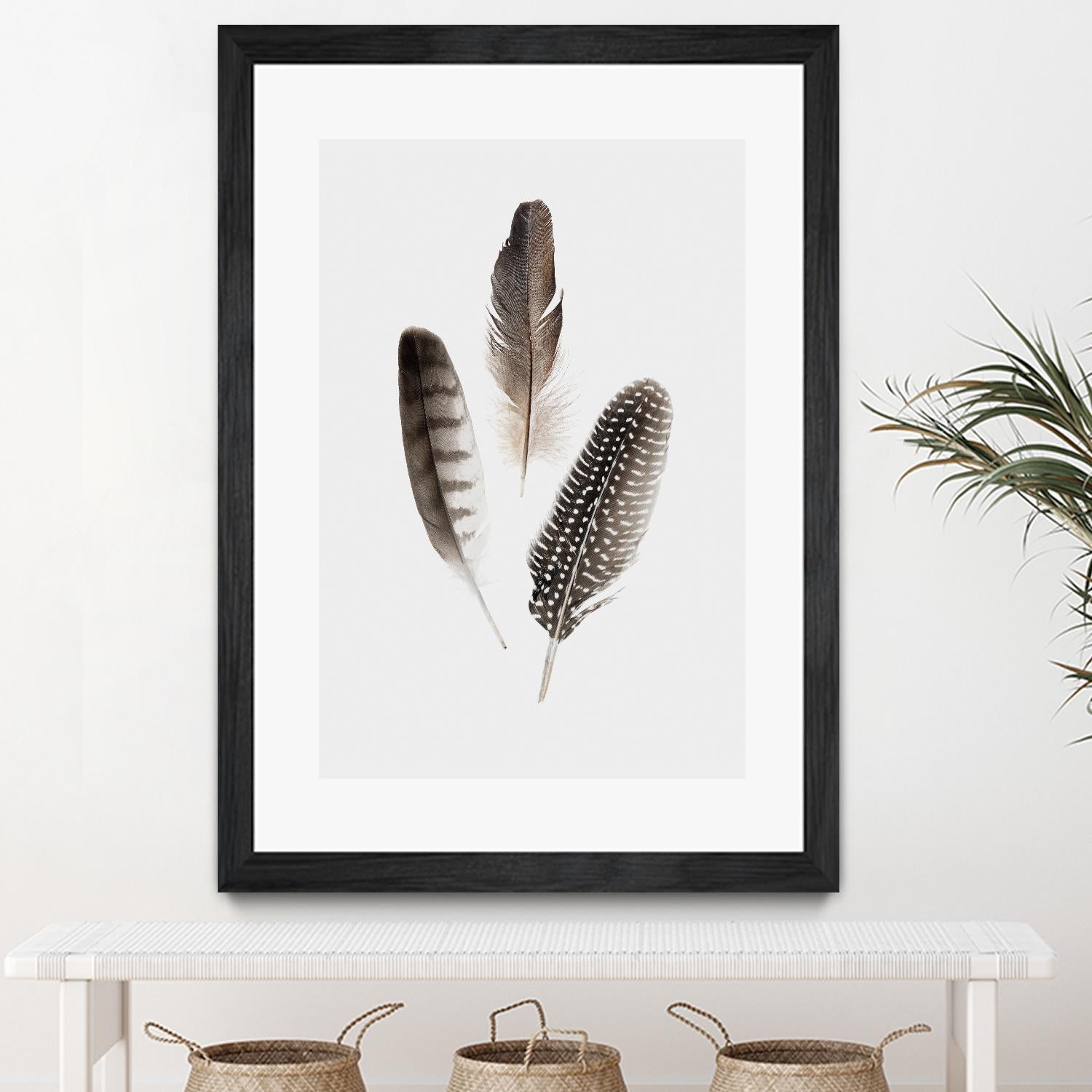 Feathers I by PI Studio on GIANT ART - brown animals