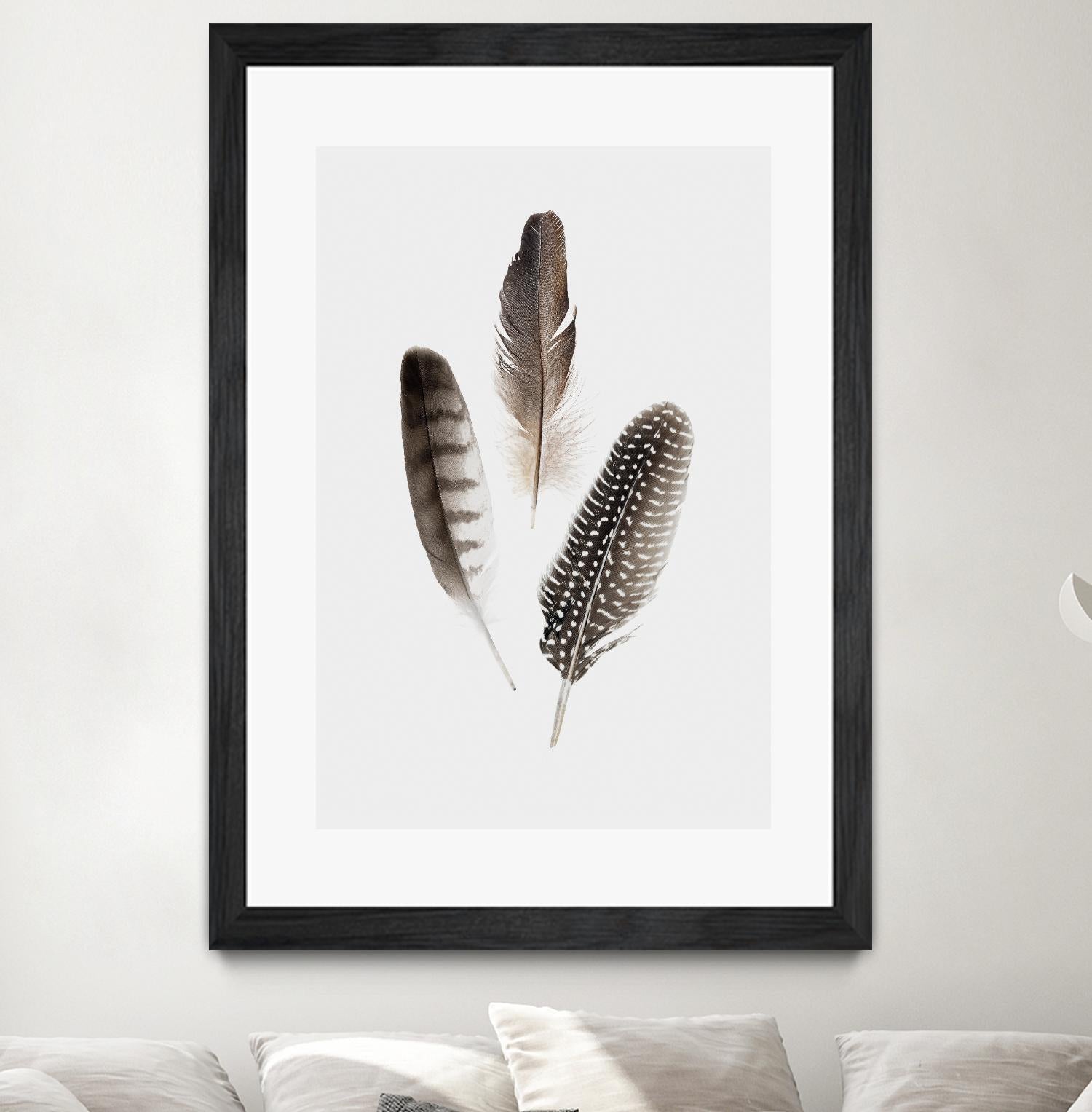Feathers I by PI Studio on GIANT ART - brown animals
