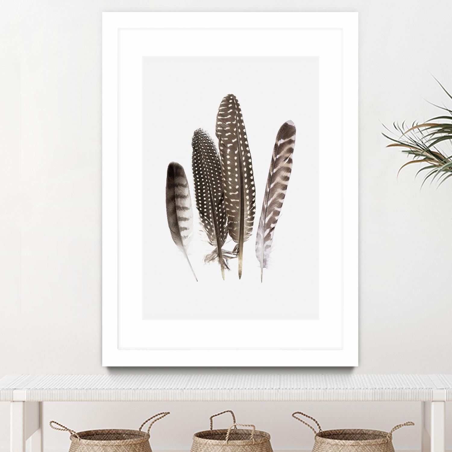 Feathers II by PI Studio on GIANT ART - brown animals